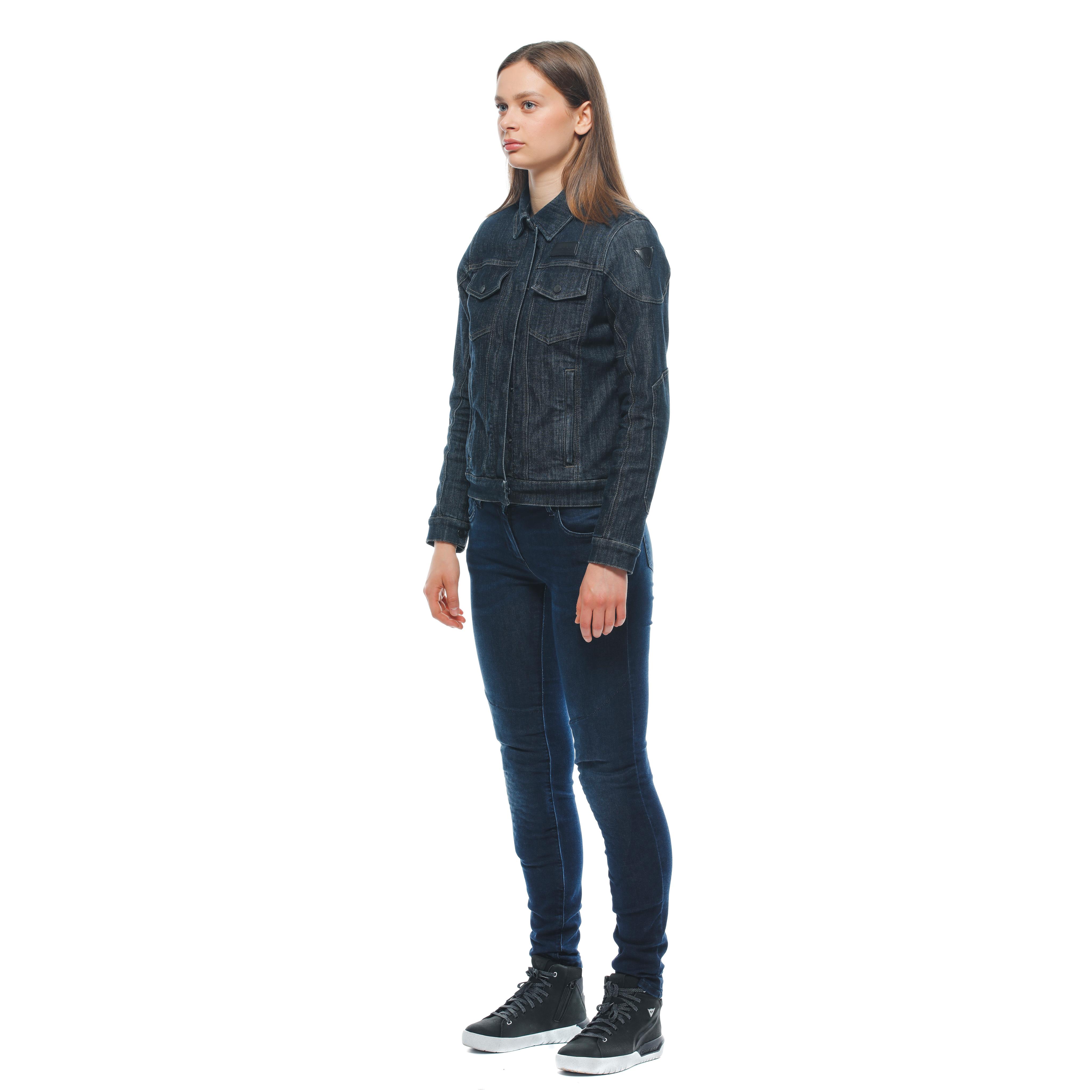 DENIM TEX - WOMEN'S MOTORCYCLE JACKET IN FABRIC - BLUE - 3