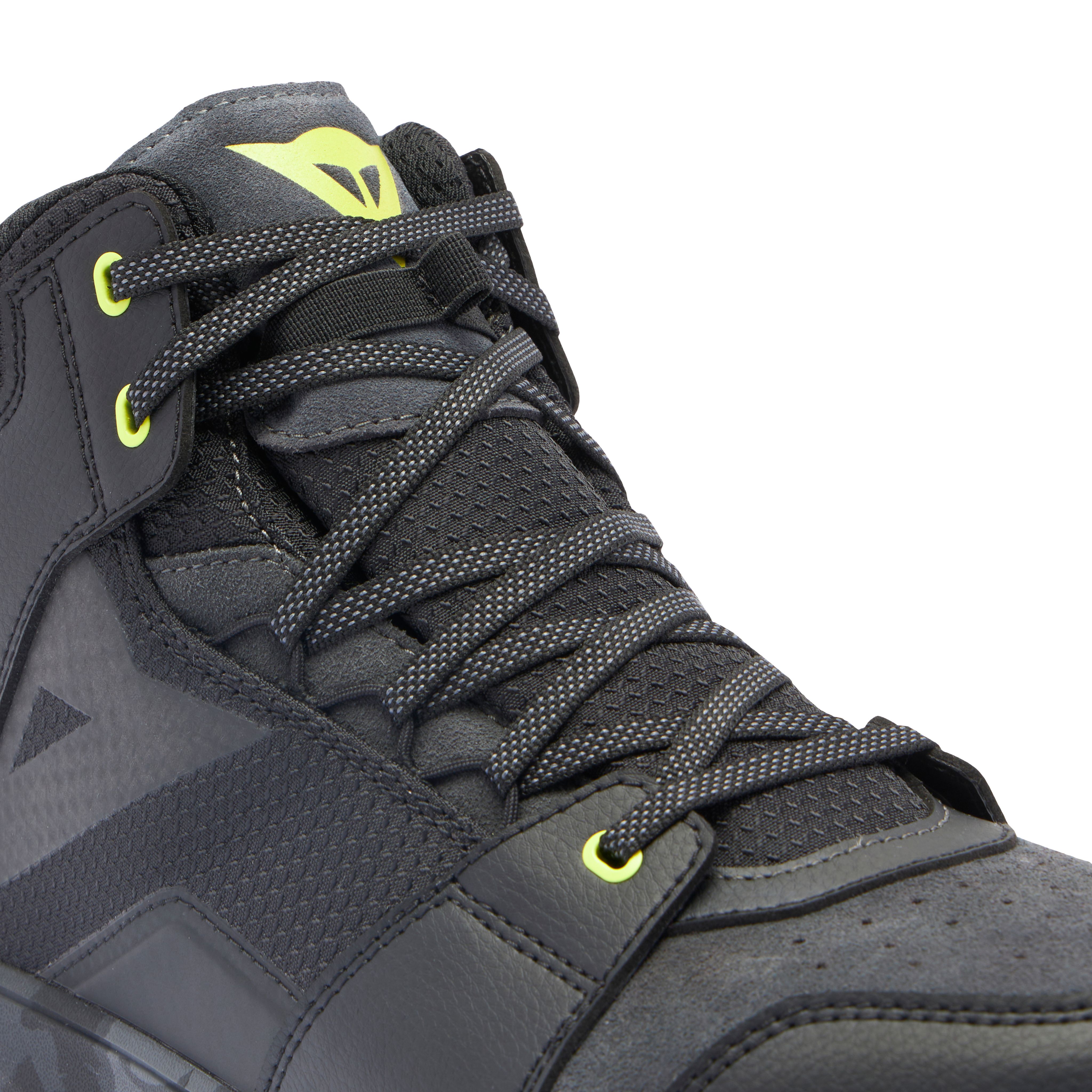 SUBURB D-WP - MEN'S WATERPROOF MOTORCYCLE SHOES - BLACK/CAMO/ACID YELLOW - 5