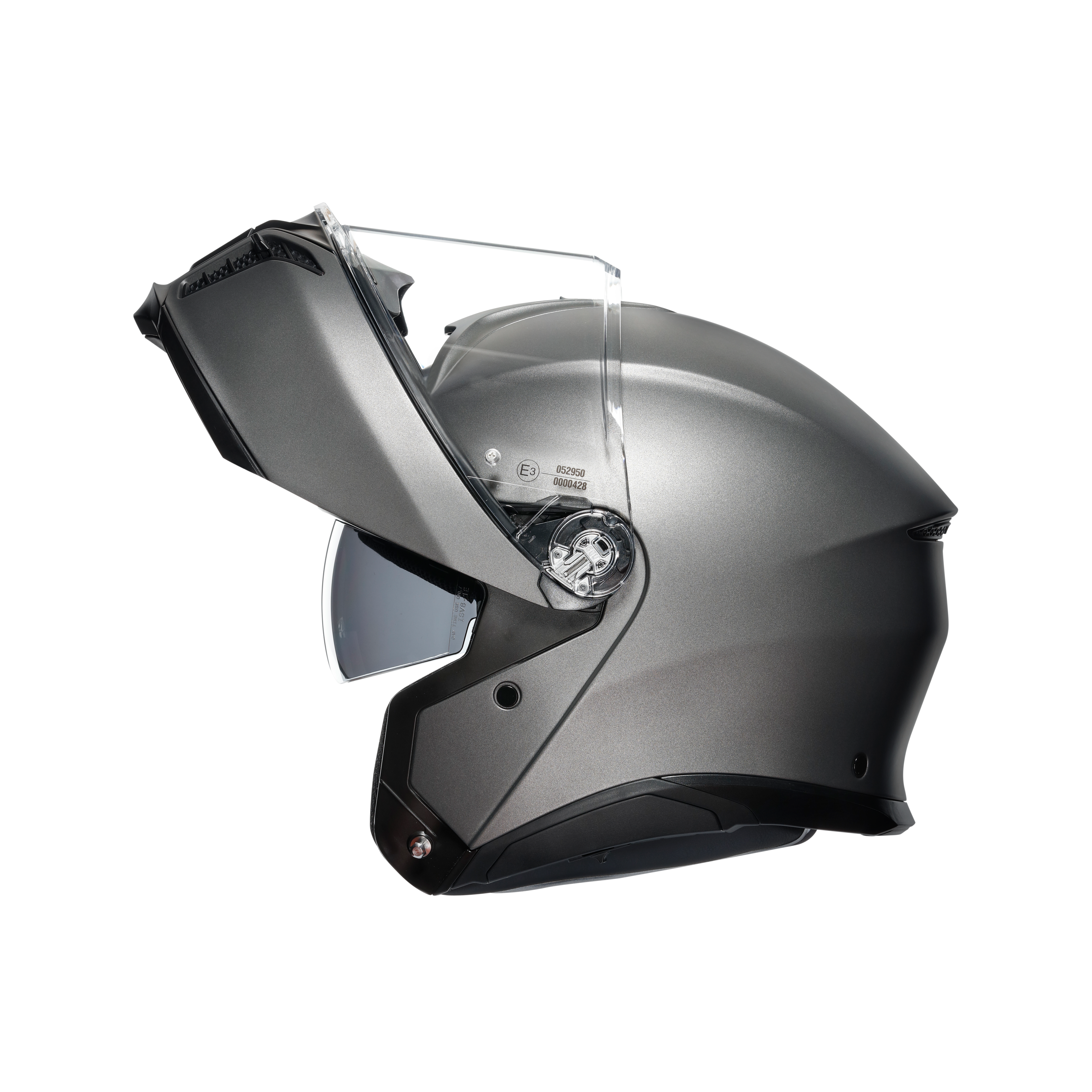 TOURMODULAR LUNA GREY MATT - MOTORBIKE FLIP UP HELMET E2206 -  - 9