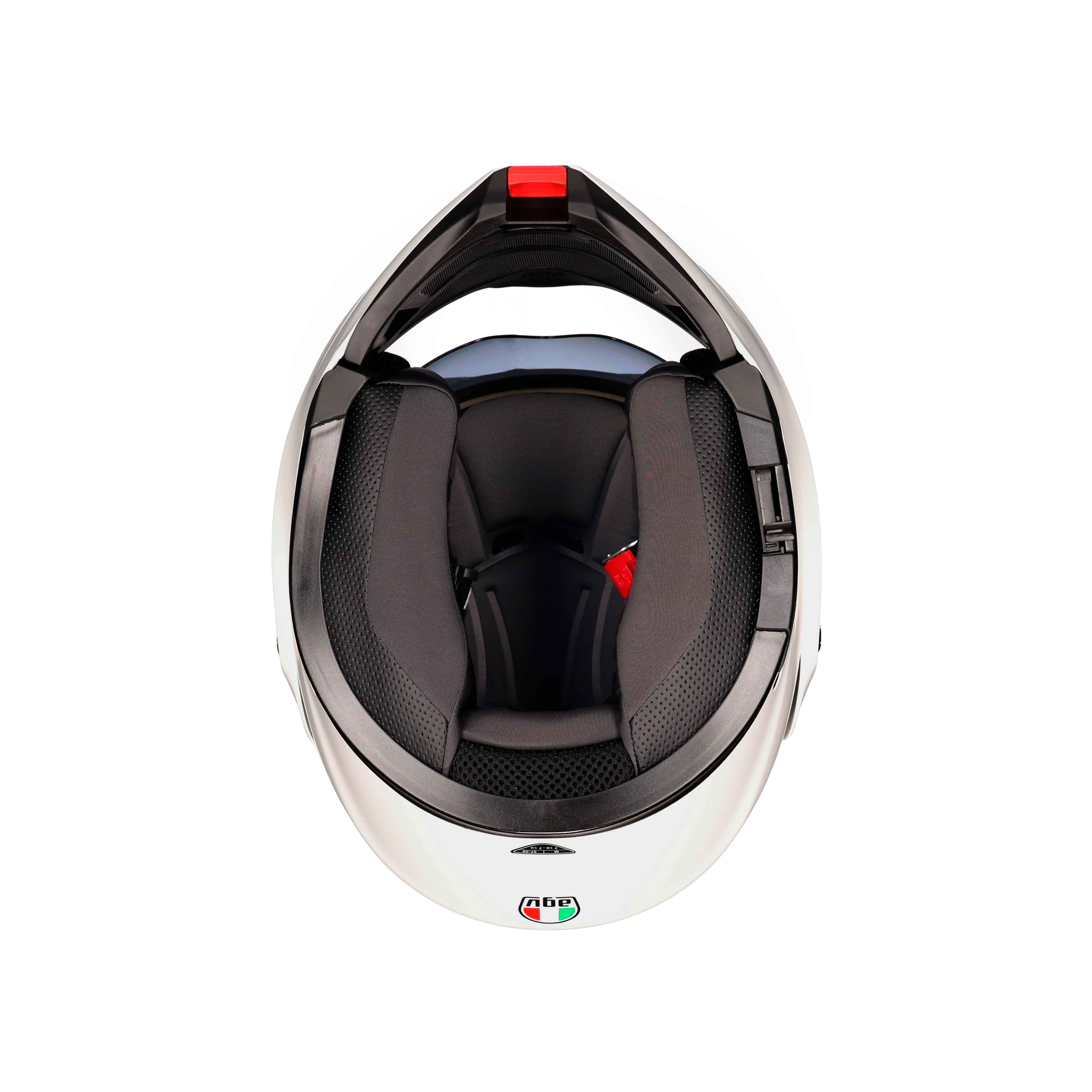 STREETMODULAR MONO MATT BLACK MATERIA WHITE - MOTORBIKE FLIP UP HELMET E2206 -  - 8