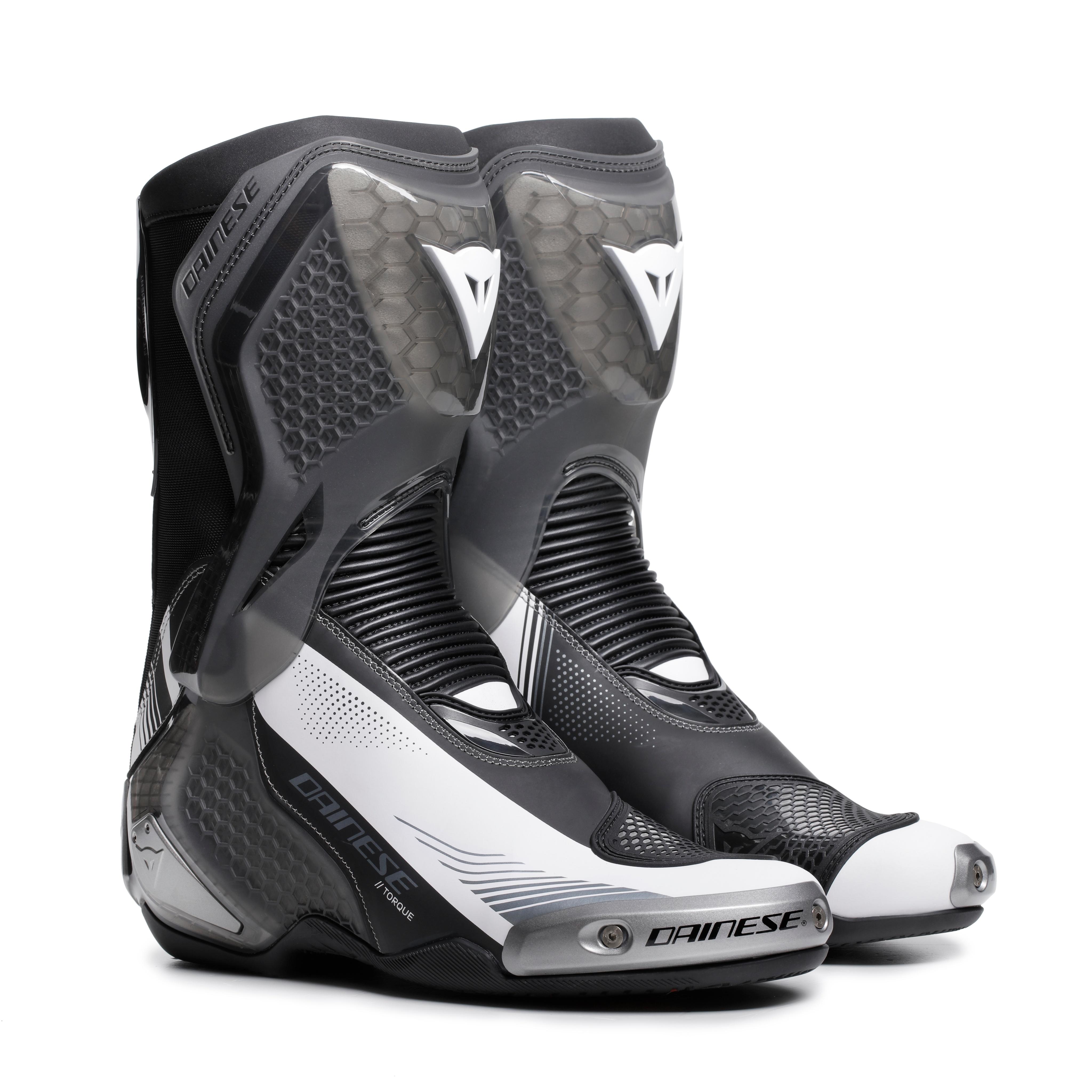 TORQUE 4 S - MEN RACING AND ROAD BOOTS - BLACK/WHITE - 1