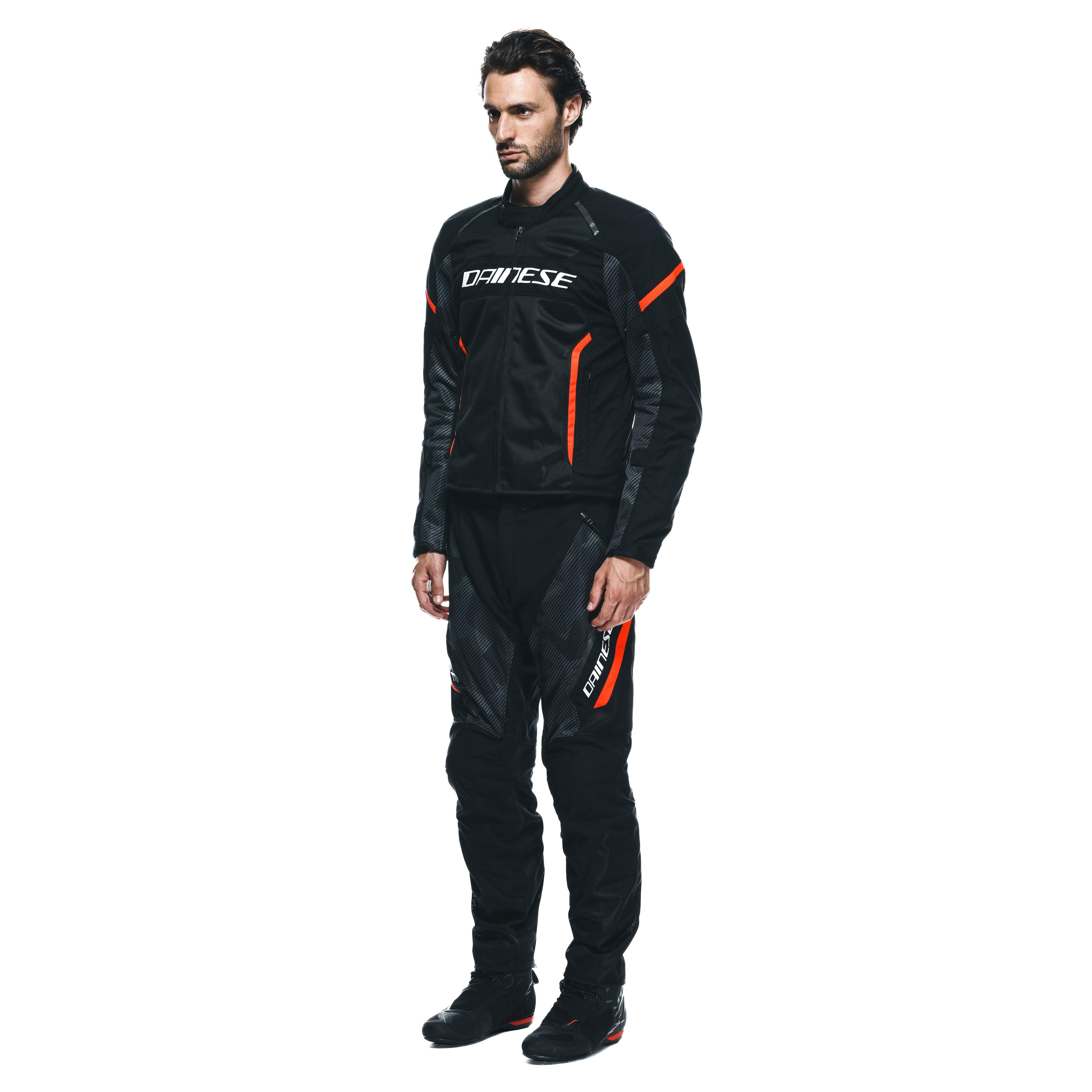 AIR FRAME 3 TEX - GIACCA MOTO ESTIVA IN TESSUTO UOMO - BLACK/BLACK/RED-FLUO - 4