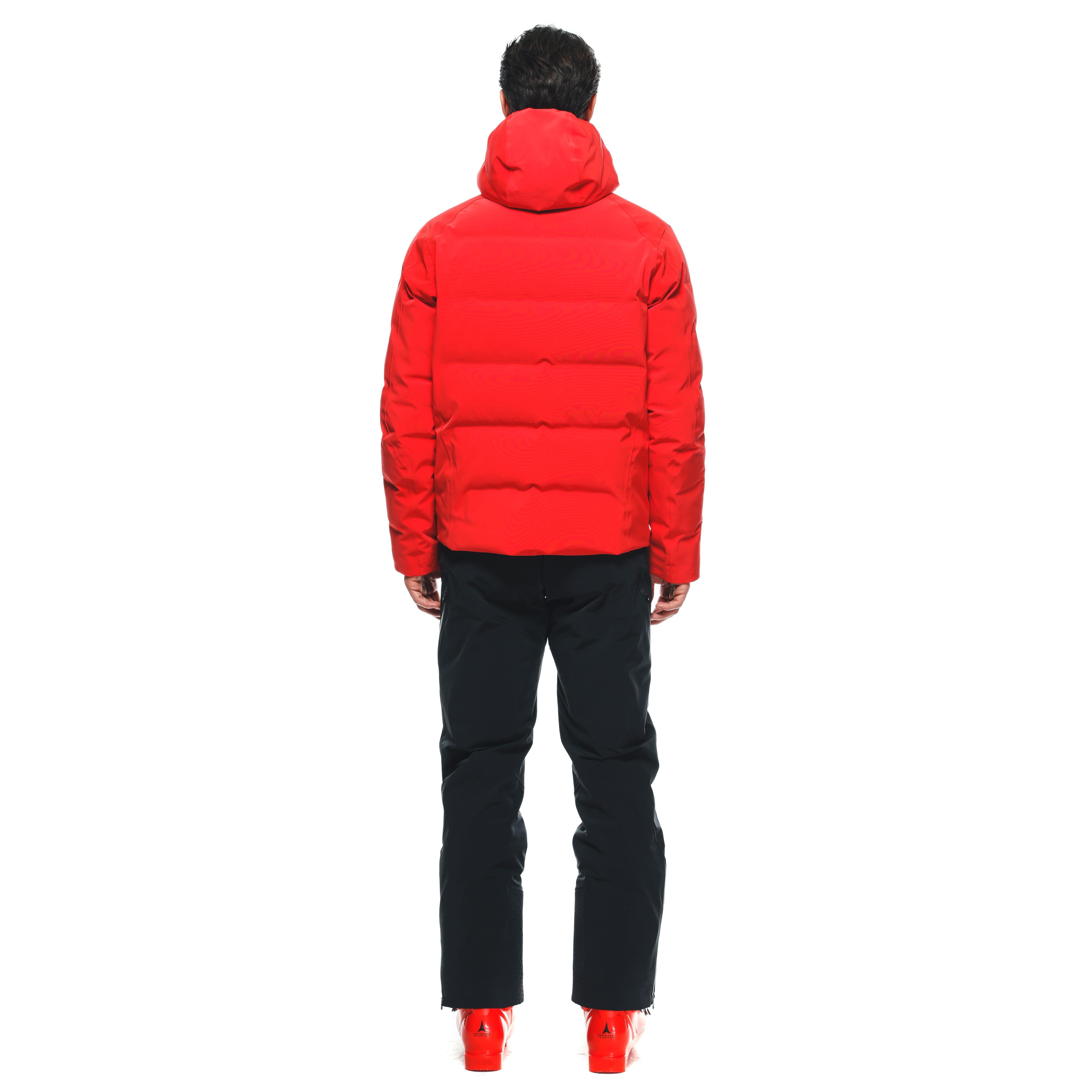 MEN'S WATERPROOF SKI DOWN JACKET - FIRE-RED - 5
