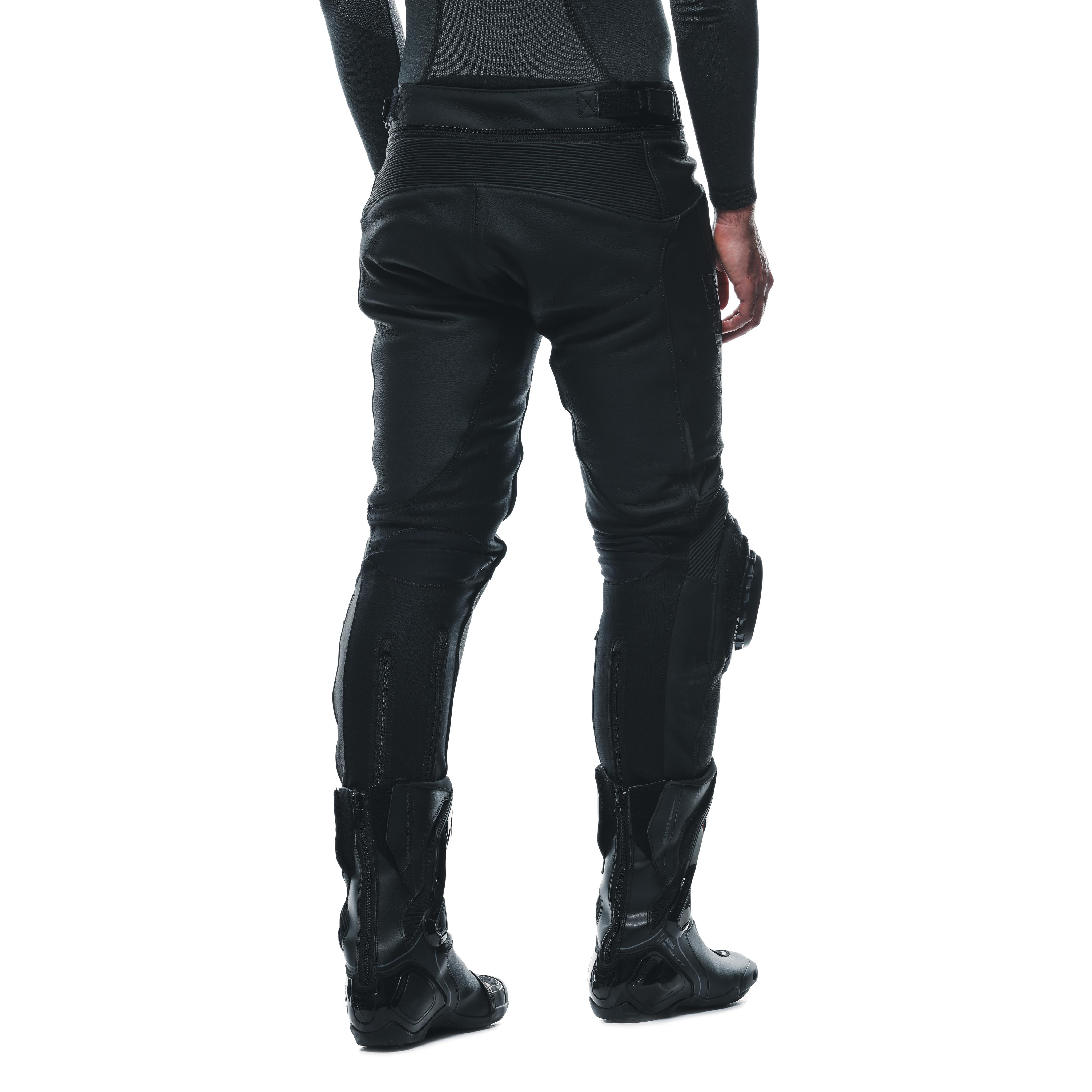 DELTA 4 S/T LEATHER PANTS - BLACK/BLACK - 8