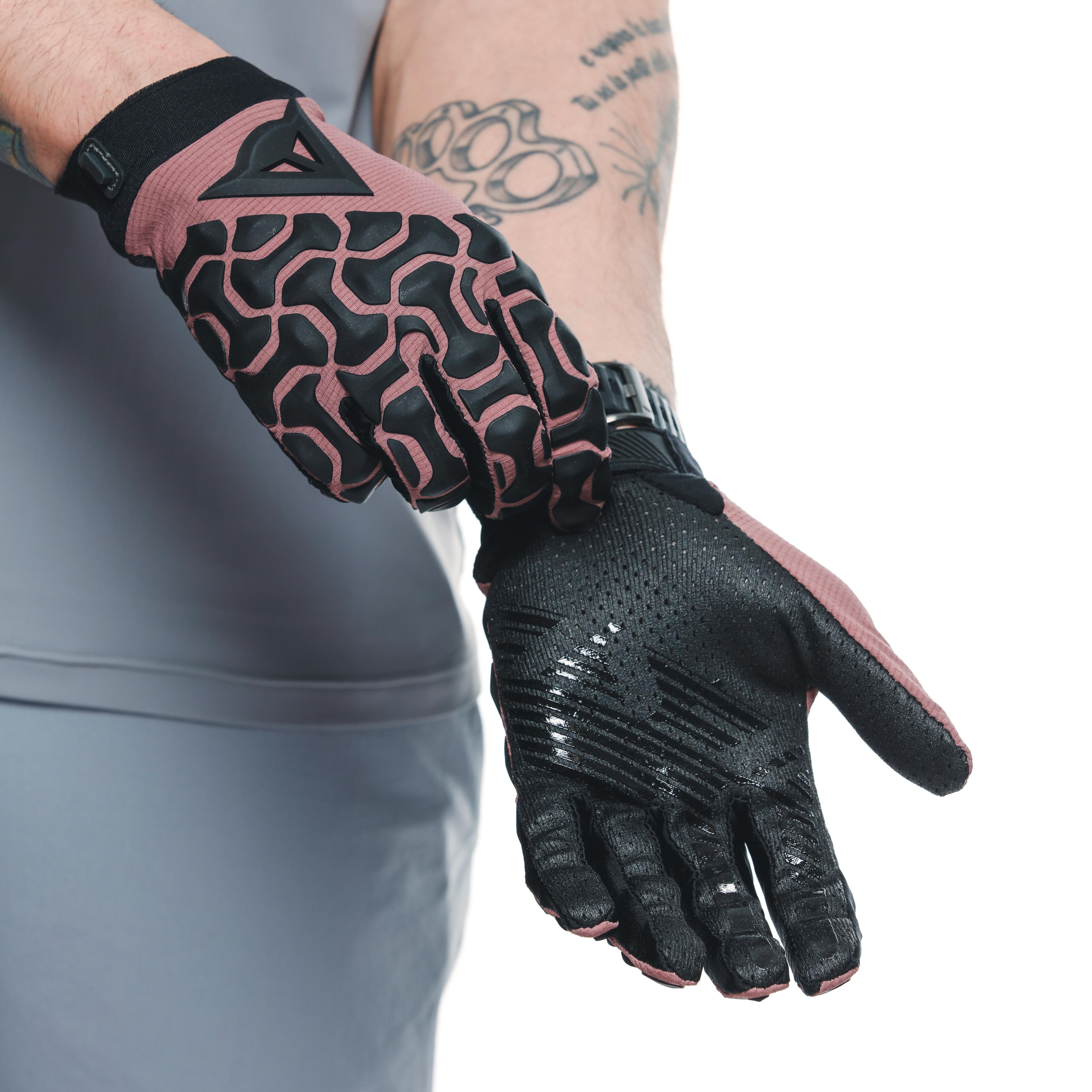 HGR EXT - GANTS DE V&Eacute;LO UNISEXE - ROSE-TAUPE - 3