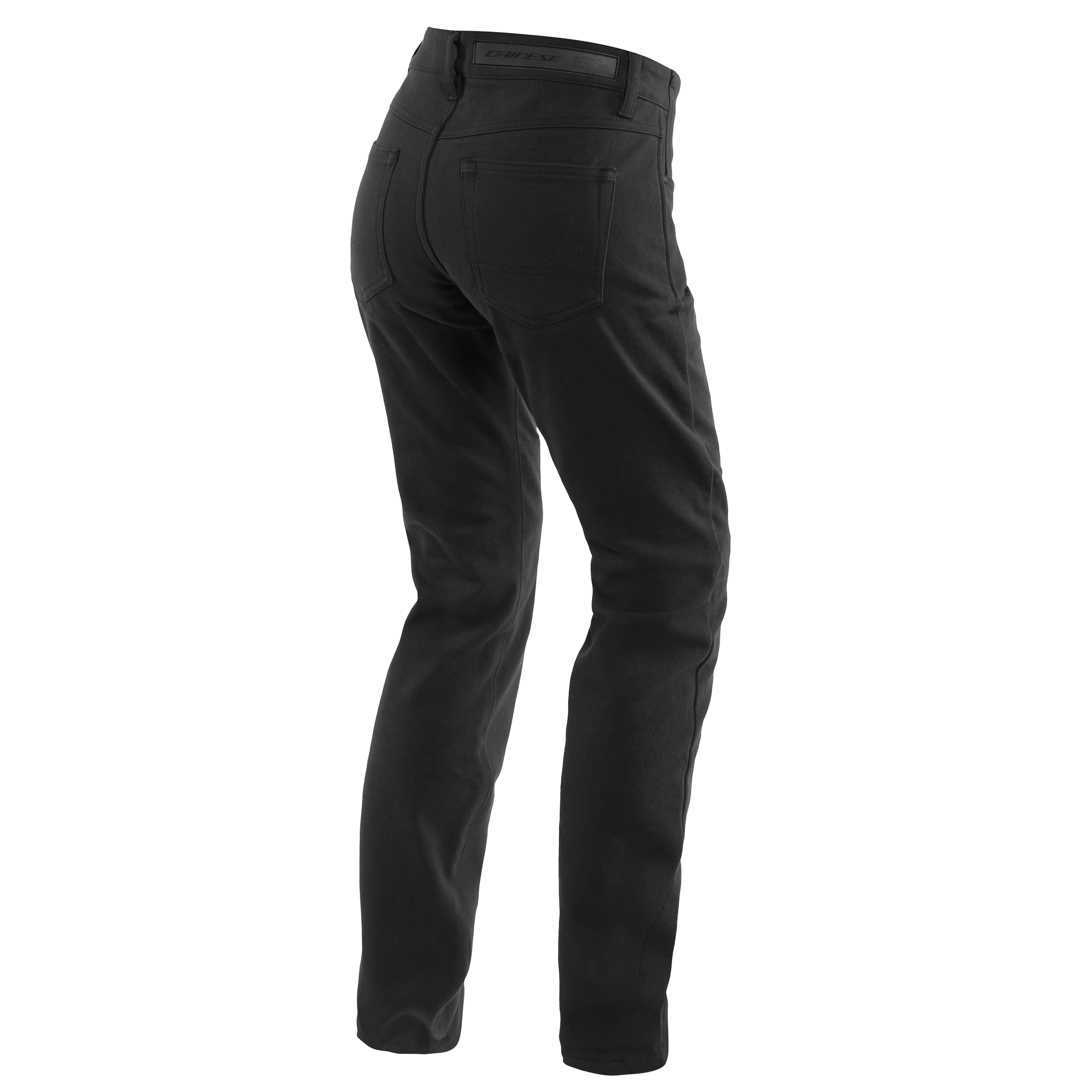 CASUAL SLIM - WOMEN'S MOTORCYCLE PANTS IN FABRIC - BLACK - 2