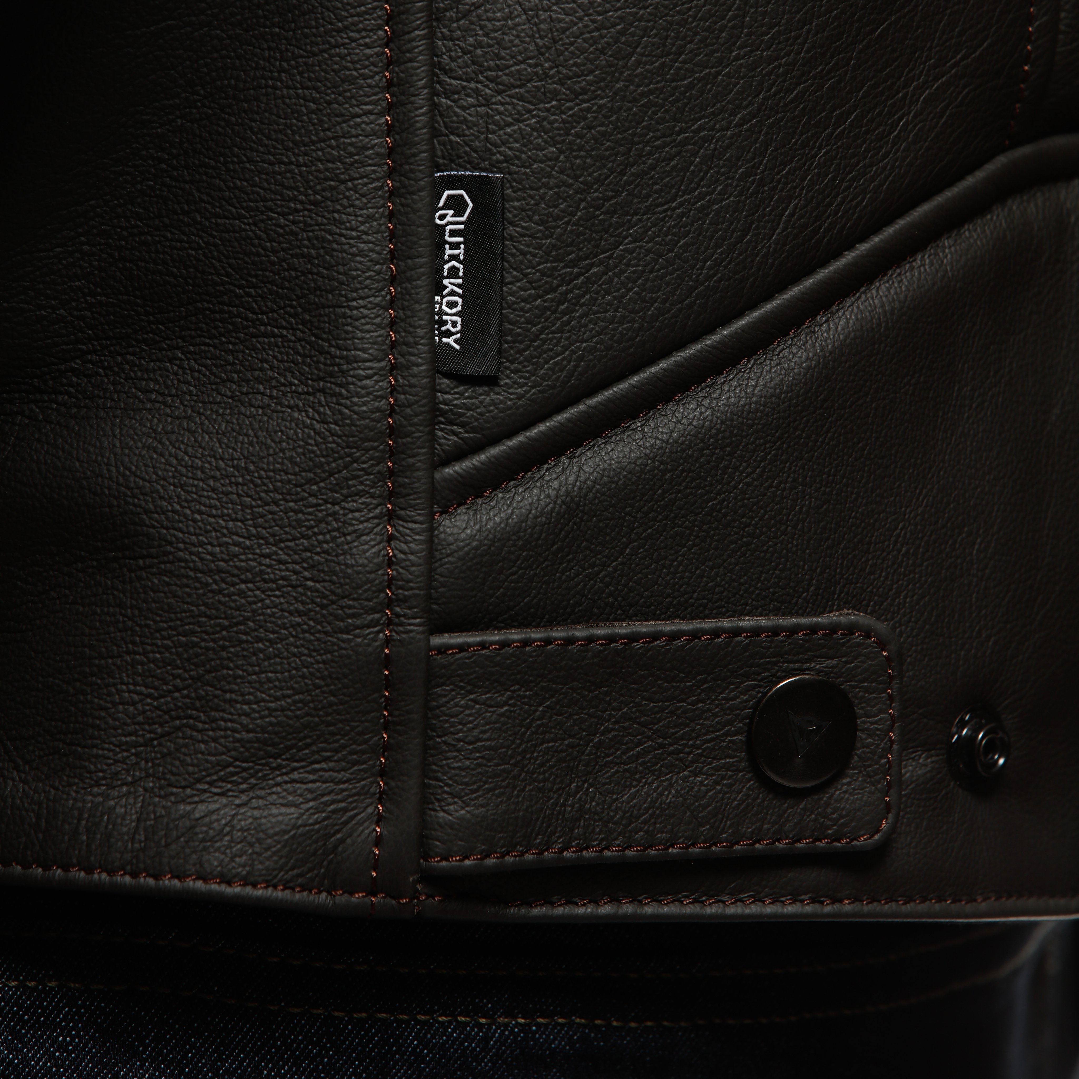 FULCRO - MEN'S MOTORCYCLE LEATHER JACKET - DARK-BROWN - 13
