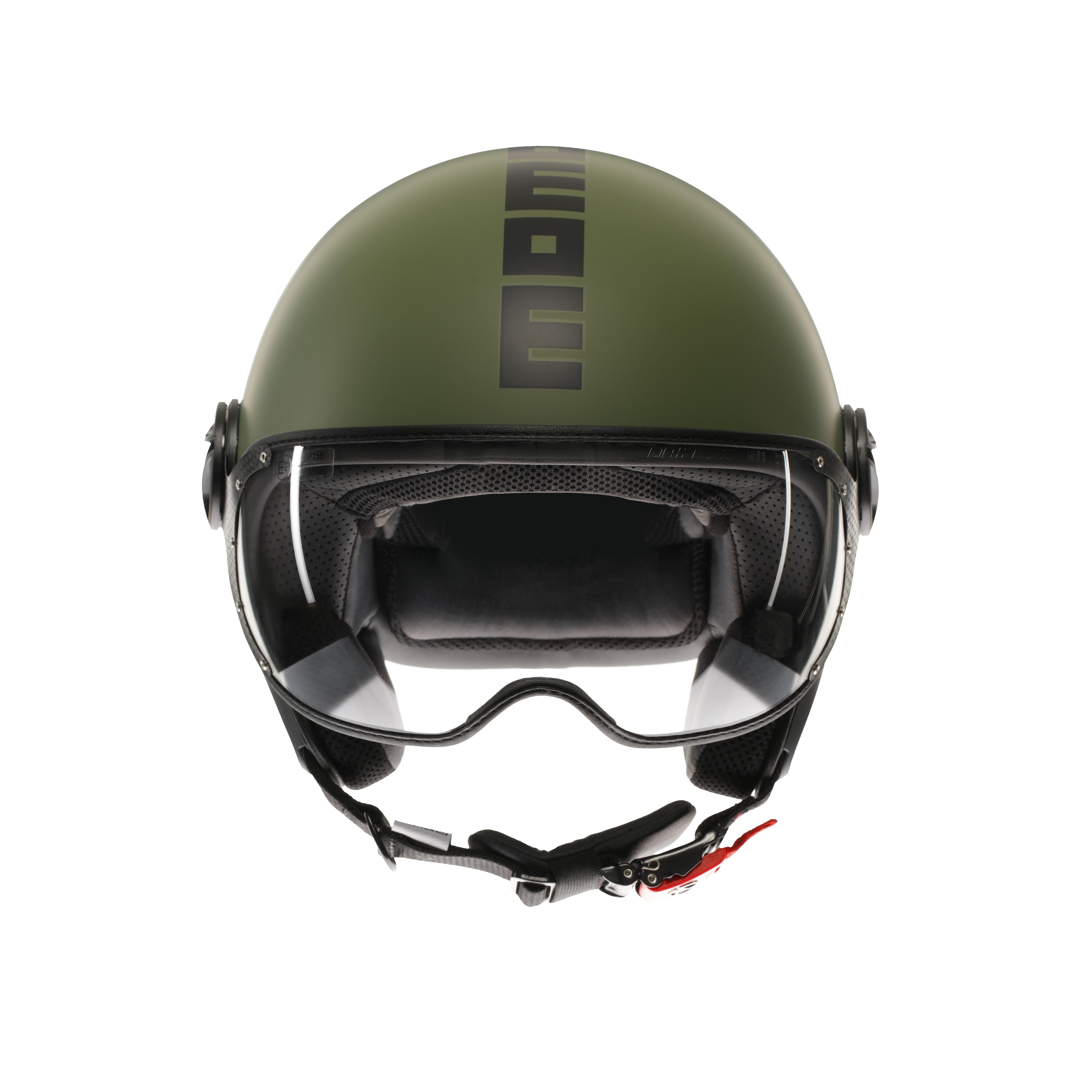 MOMODESIGN FGTR CLASSIC MATT MILIT&Auml;RGR&Uuml;N / SCHWARZ - JET-HELM MIT VISIER E2206 -  - 2
