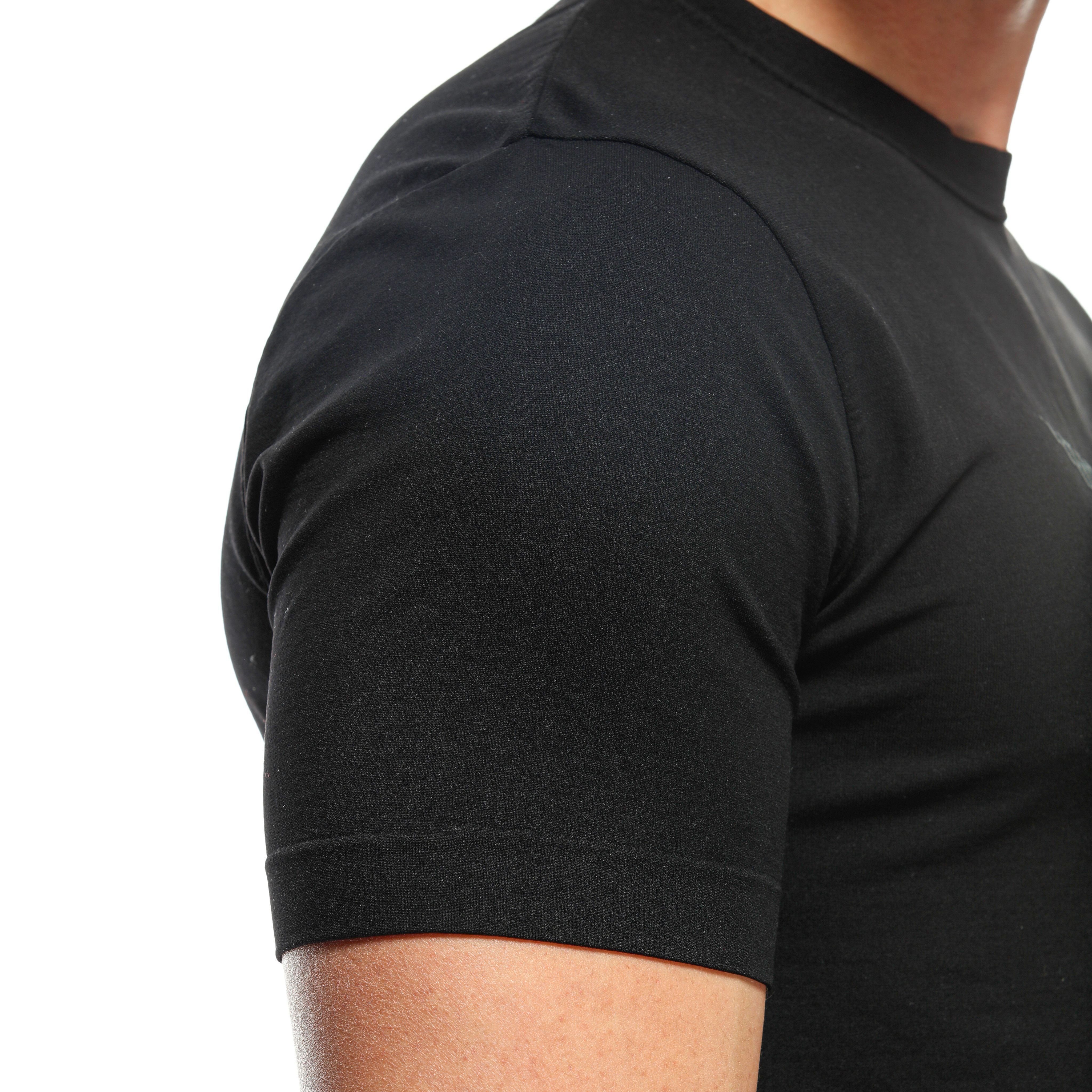 QUICK DRY TEE - TECHNICAL MEN'S T-SHIRT - BASE LAYER - BLACK - 6