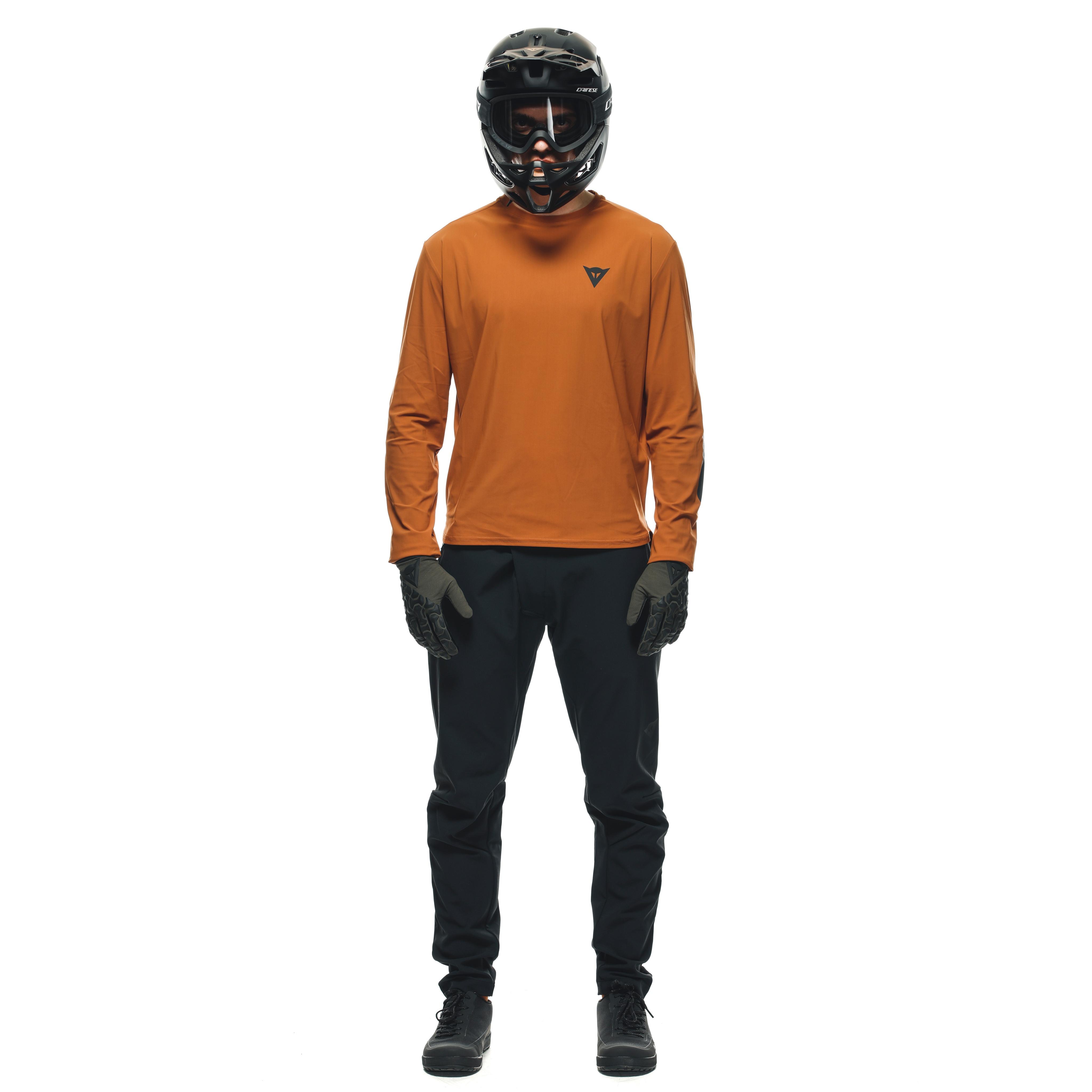 HGR JERSEY LS - MEN'S LONG SLEEVE BIKE T-SHIRT - TRAIL-BROWN - 3