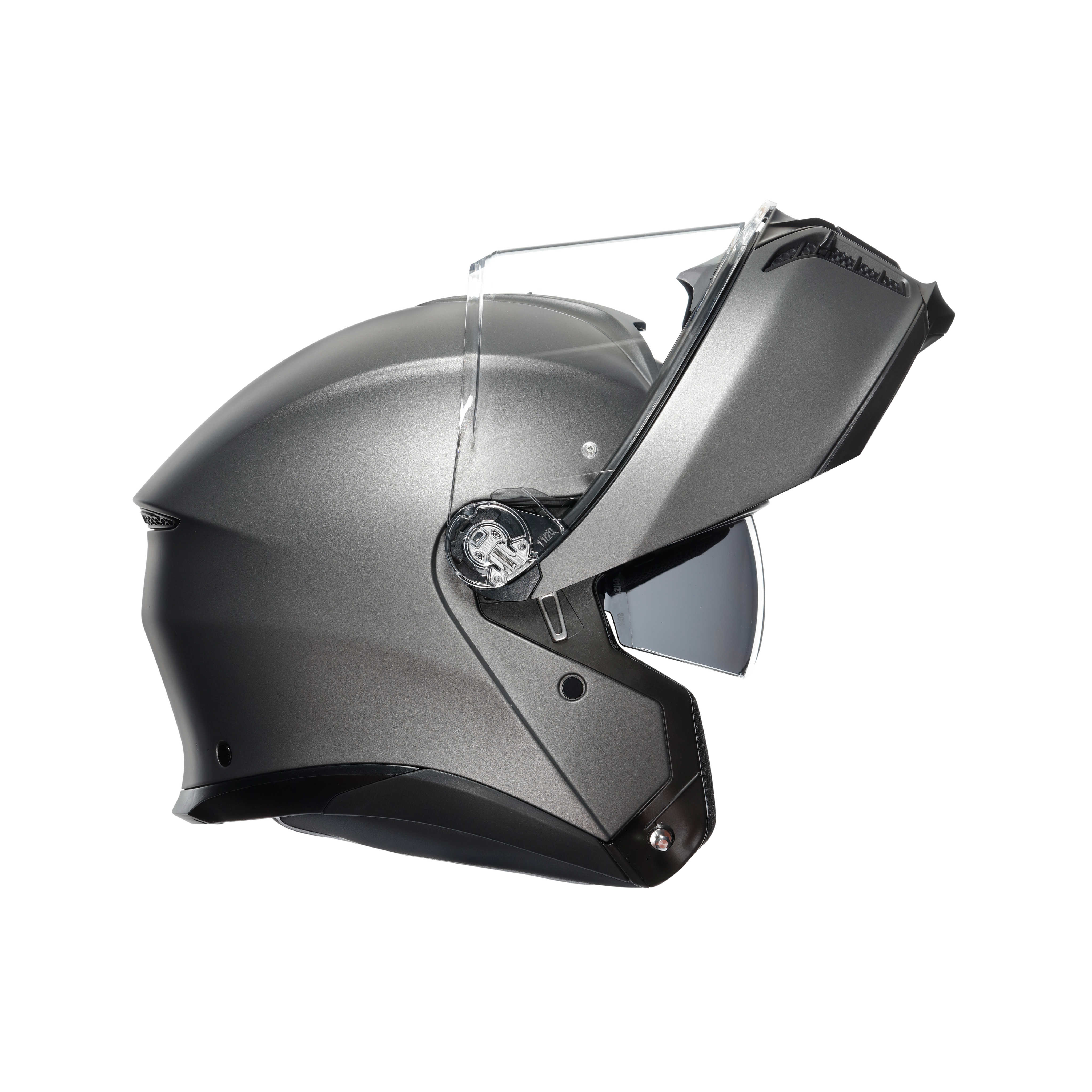 TOURMODULAR LUNA GREY MATT - MOTORBIKE FLIP UP HELMET E2206 -  - 8