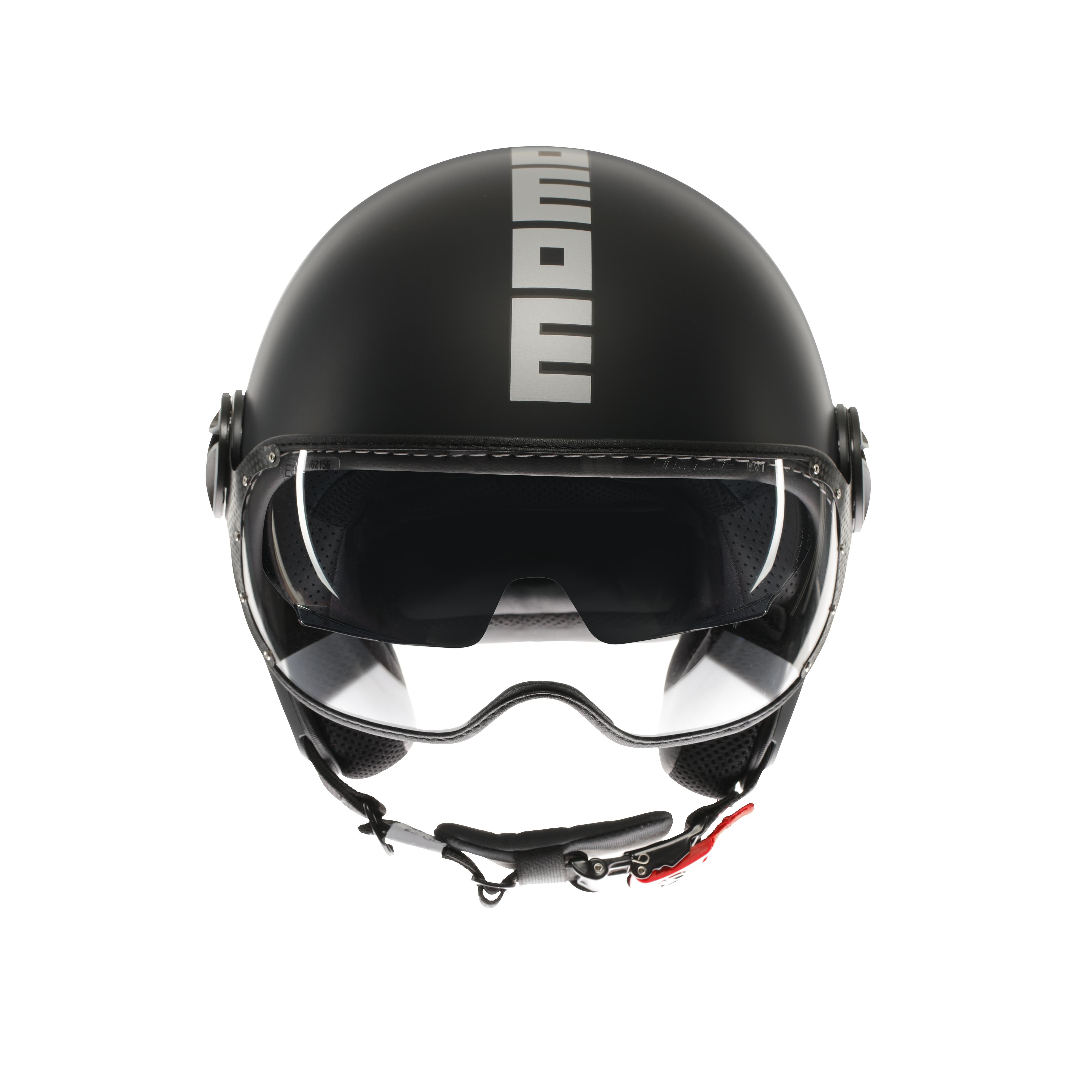 MOMODESIGN FGTR EVO MATT SCHWARZ / SILBER - JET-HELM MIT DOPPELVISIER E2206 -  - 2