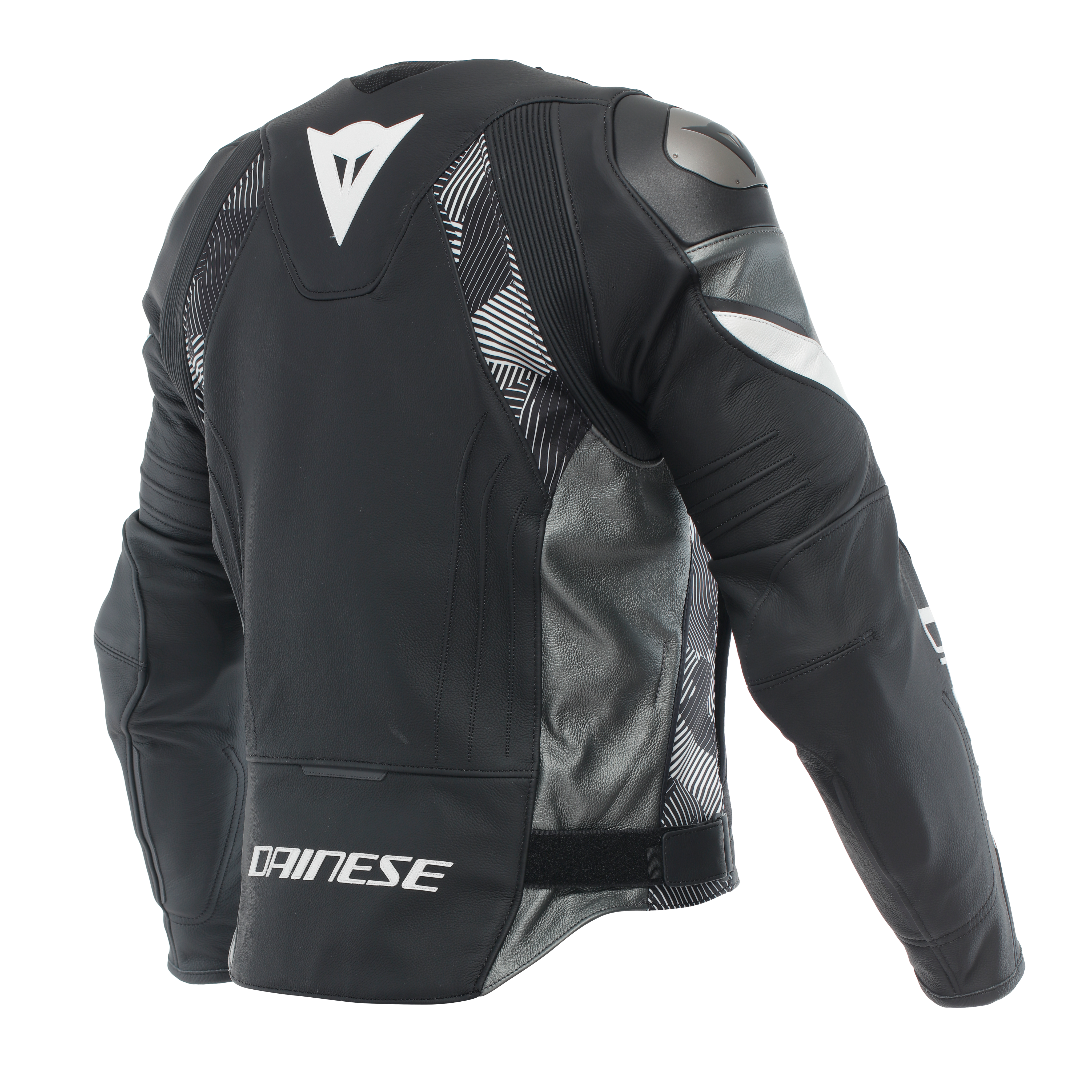 AVRO 5 - MEN'S MOTORCYCLE LEATHER JACKET - BLACK/WHITE/ANTHRACITE - 2