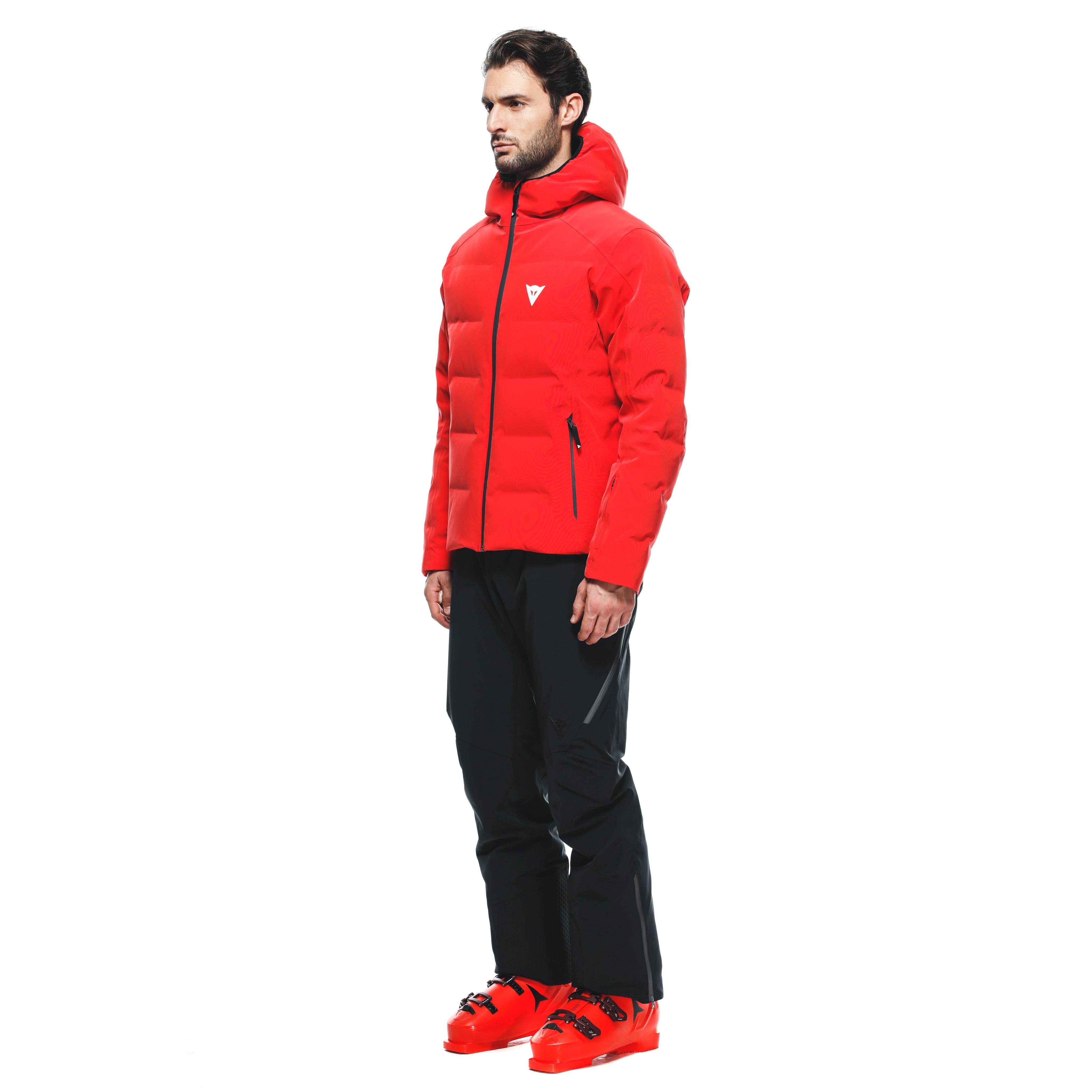 MEN'S WATERPROOF SKI DOWN JACKET - FIRE-RED - 4