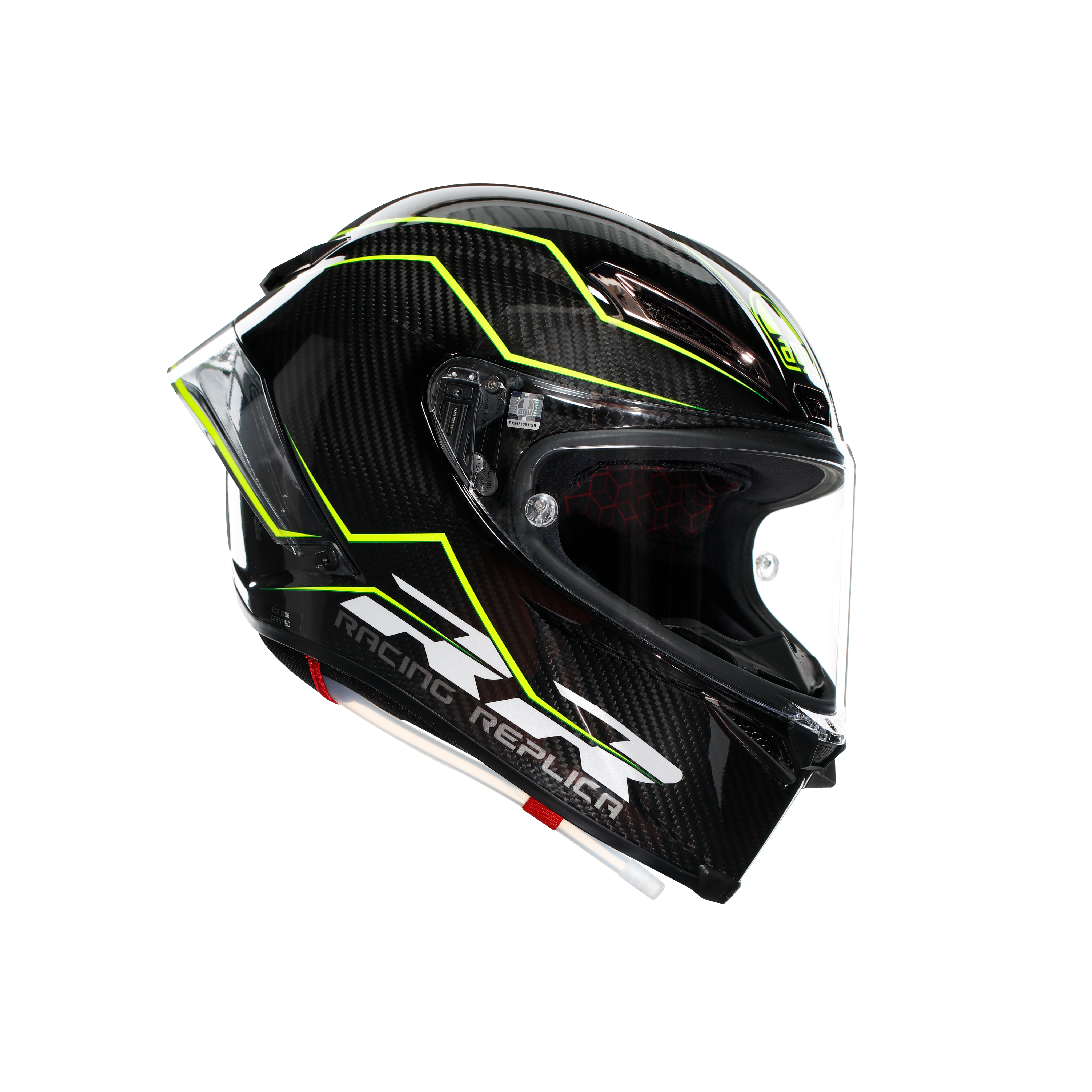 PISTA GP RR PERFORMANTE CARBON/LIME - MOTORBIKE FULL FACE HELMET E2206 DOT -  - 1