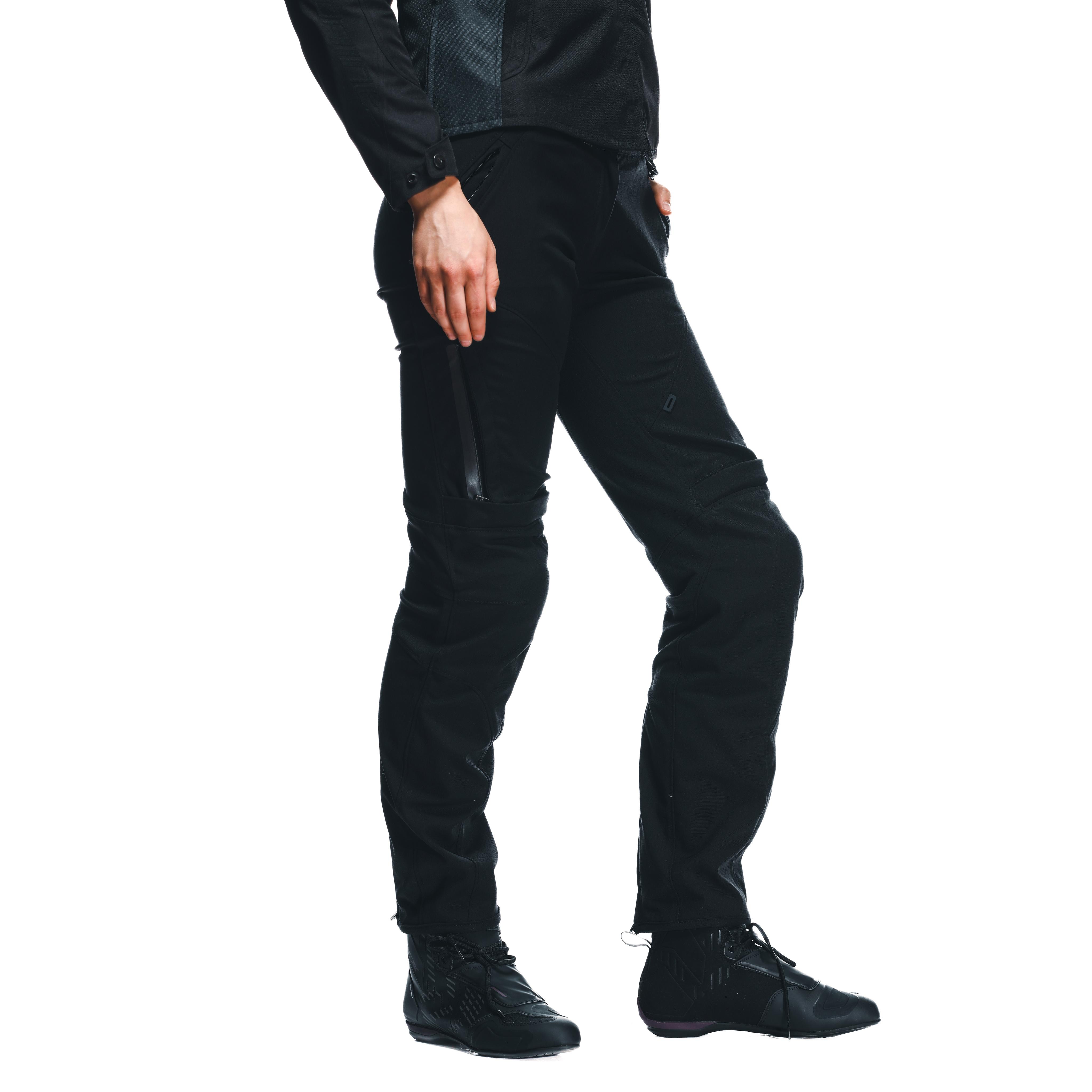 DRAKE 2 AIR - WOMEN'S SUMMER MOTORCYCLE PANTS IN FABRIC - BLACK/BLACK - 14