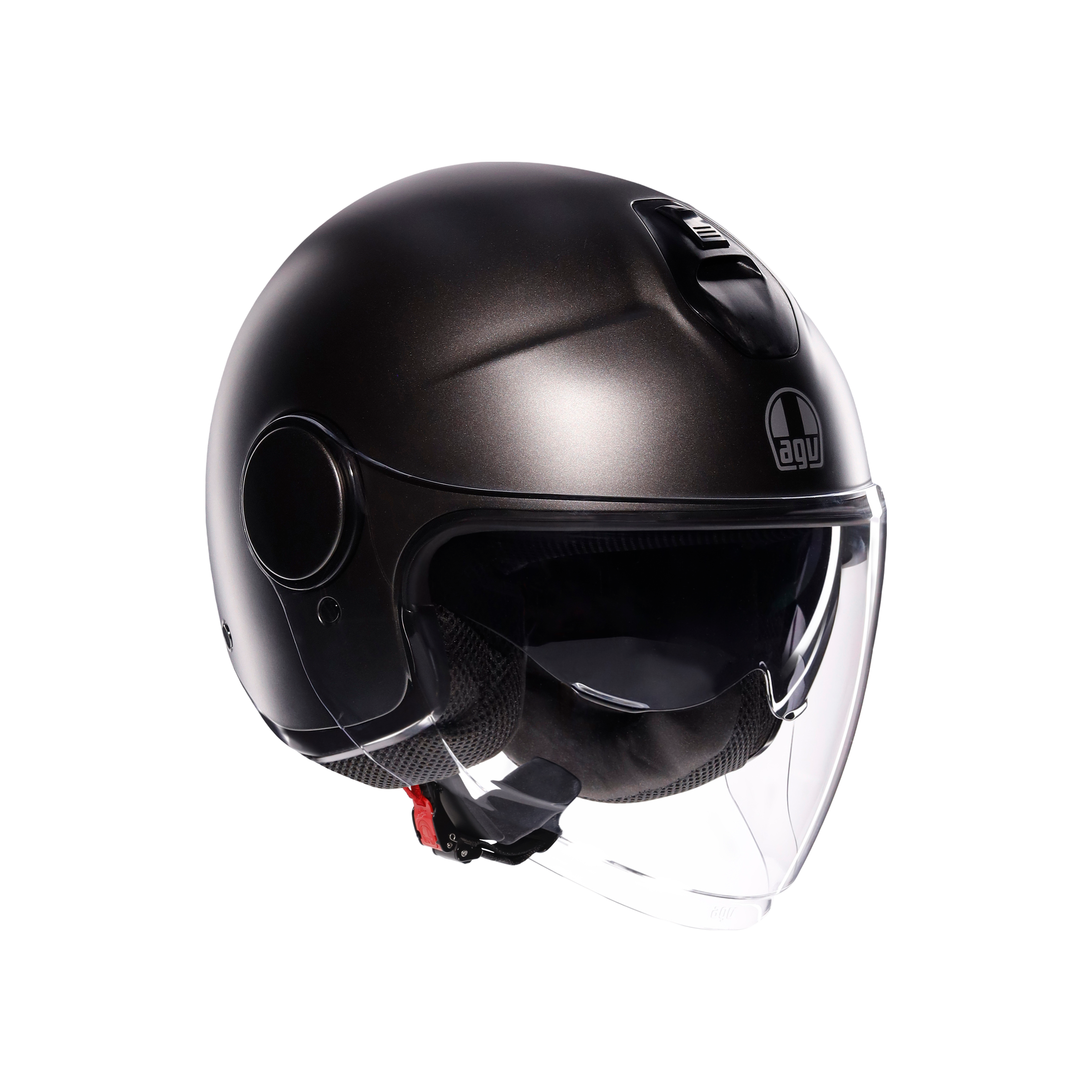 ETERES MONO MATT ASFALTO GREY - CASQUE MOTO JET E2206 -  - 1