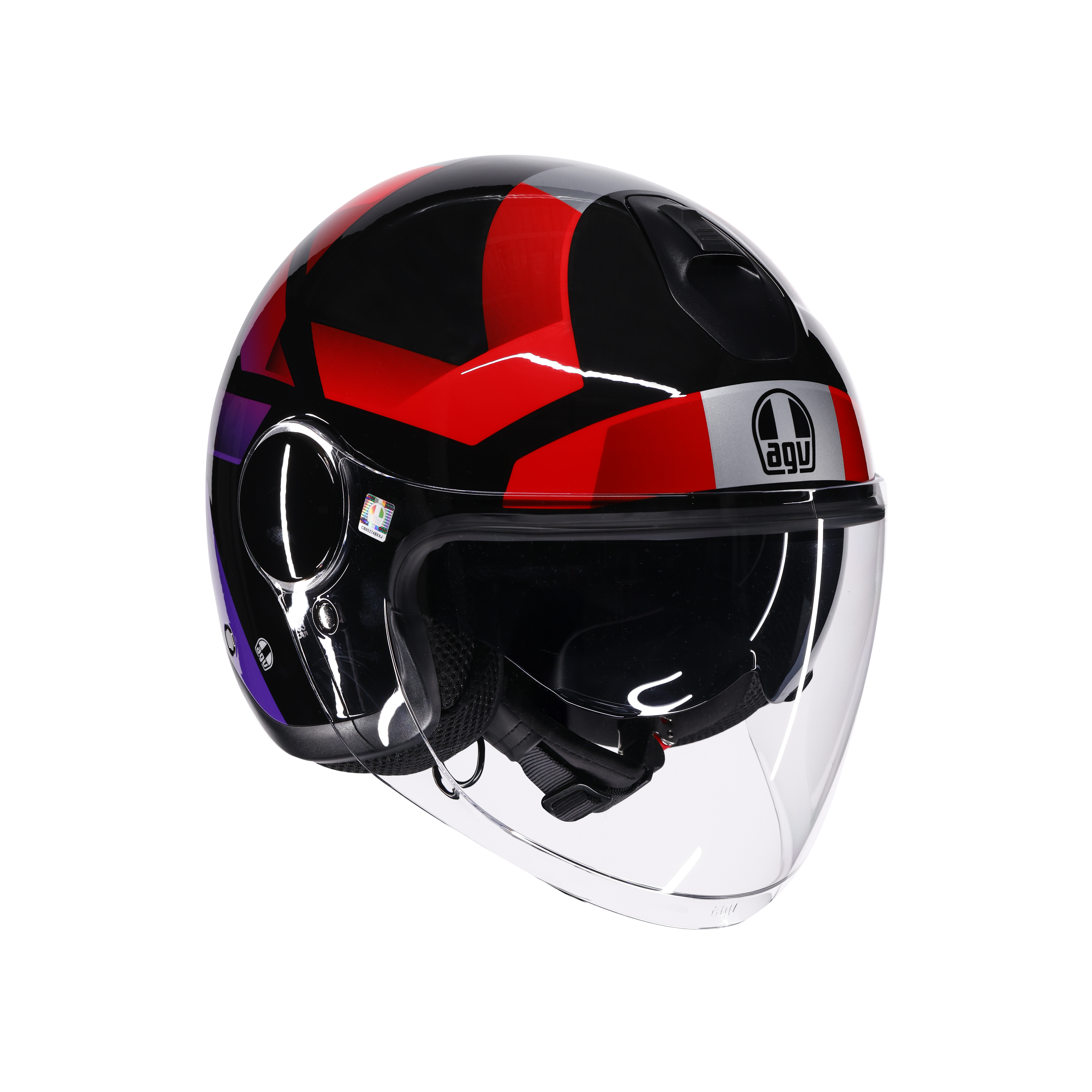ETERES AGV E2206 - CAMOGLI BLACK/RED/PURPLE -  - 1