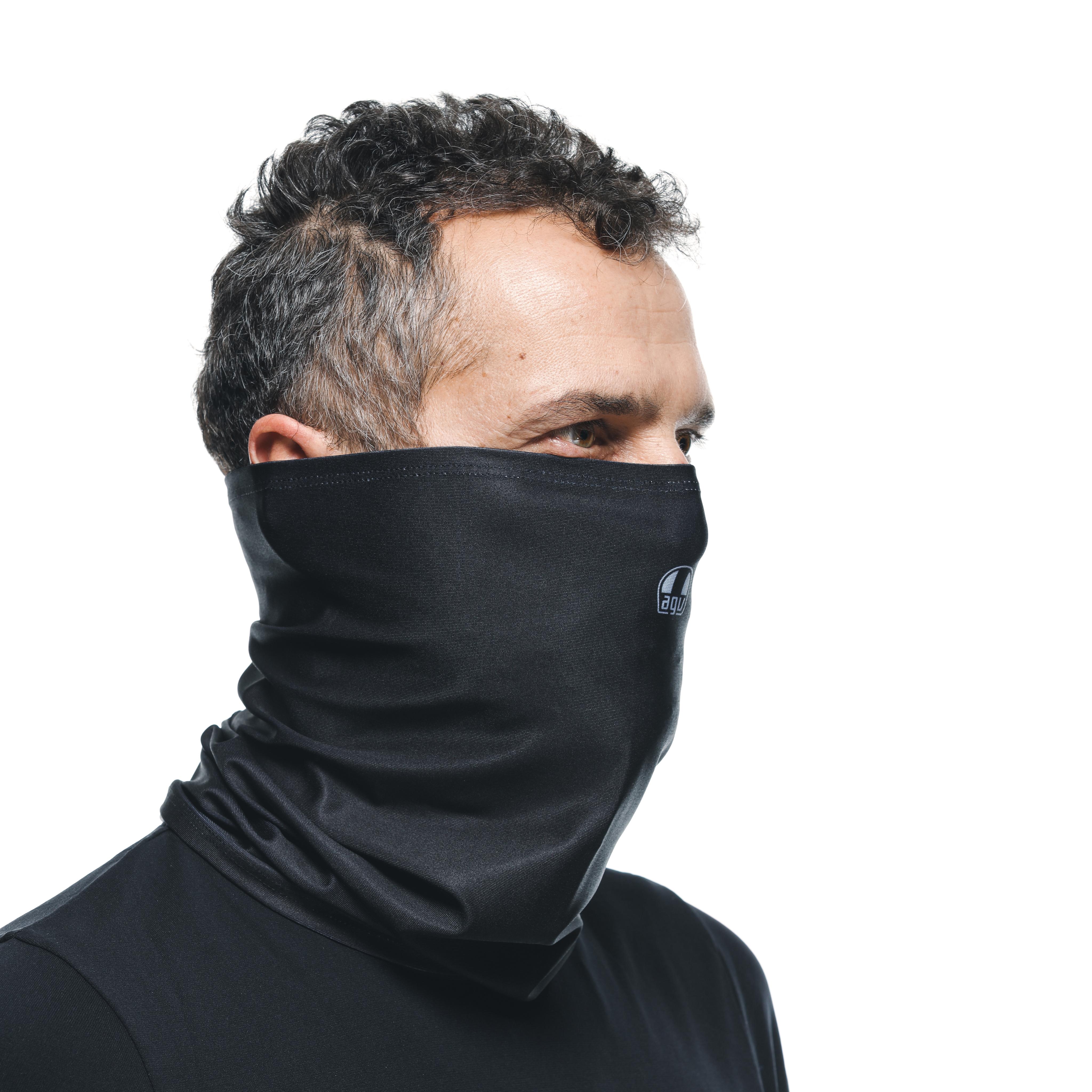 MOTORCYCLE NECK WARMER UNISEX - BASE LAYER SUMMER - BLACK AGV - 4