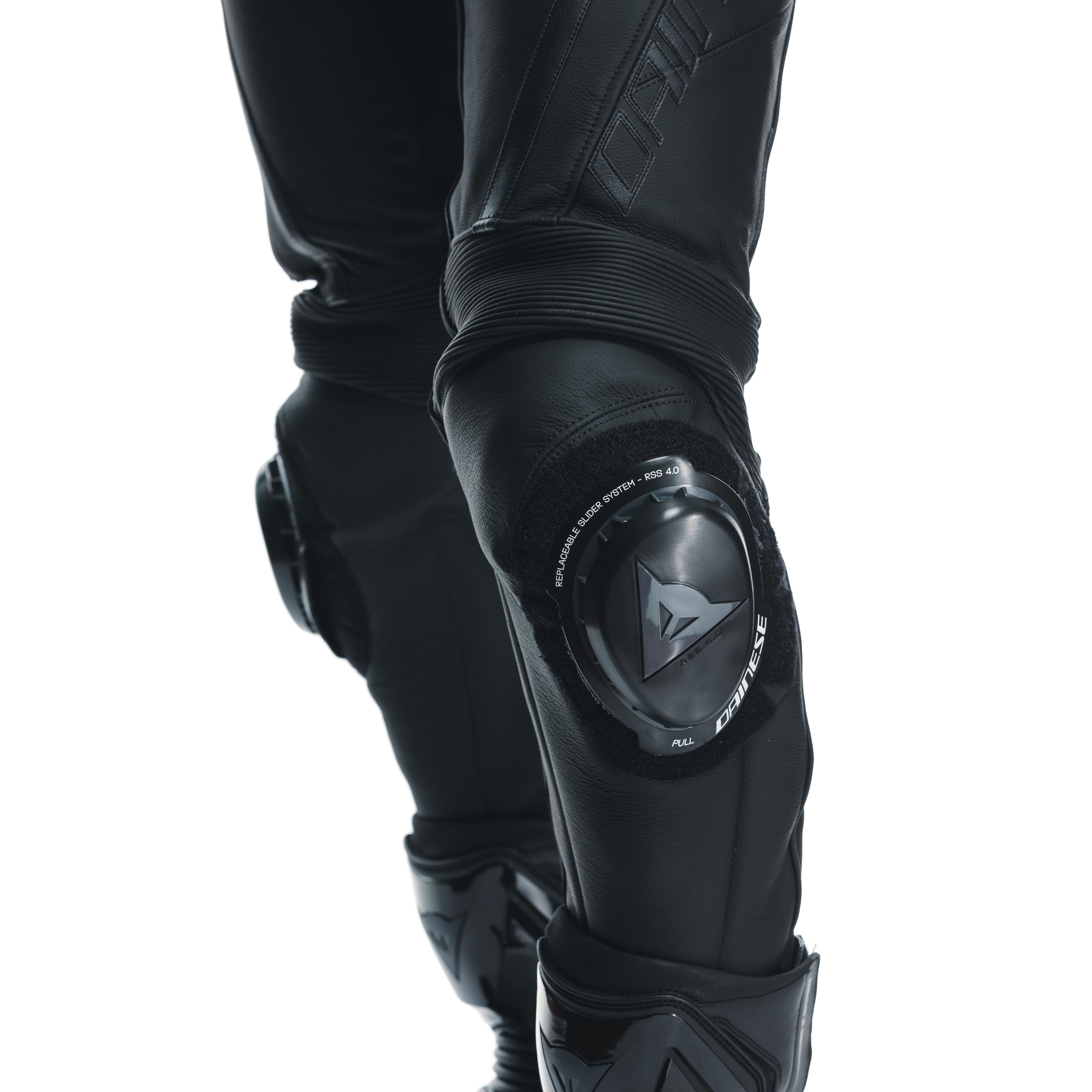 DELTA 4 - MOTORRADHOSE AUS LEDER HERREN - BLACK/BLACK - 10