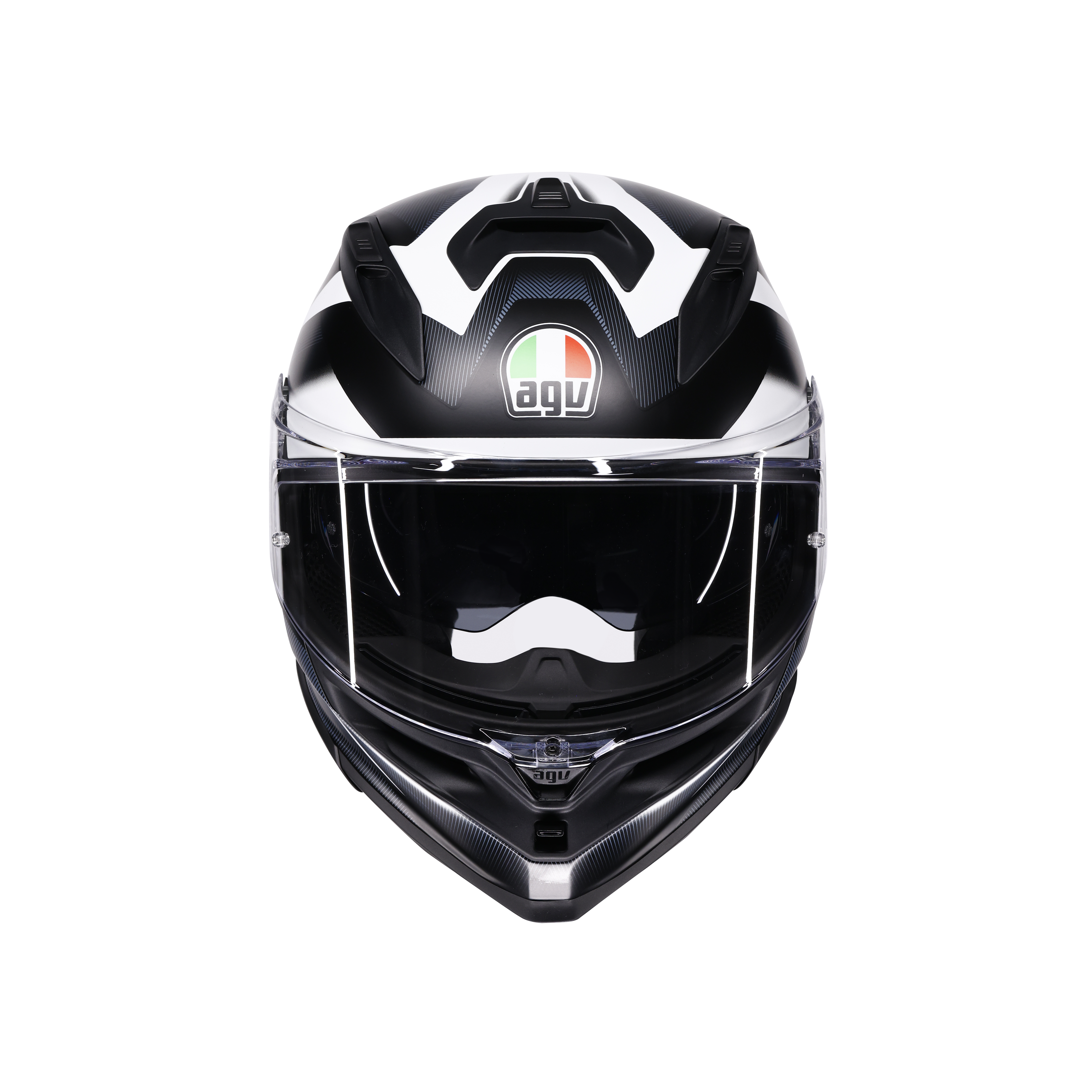 K7 MPLK GLIMPSE MATT BLACK/WHITE - CASQUE MOTO INT&Eacute;GRAL E2206 -  - 2