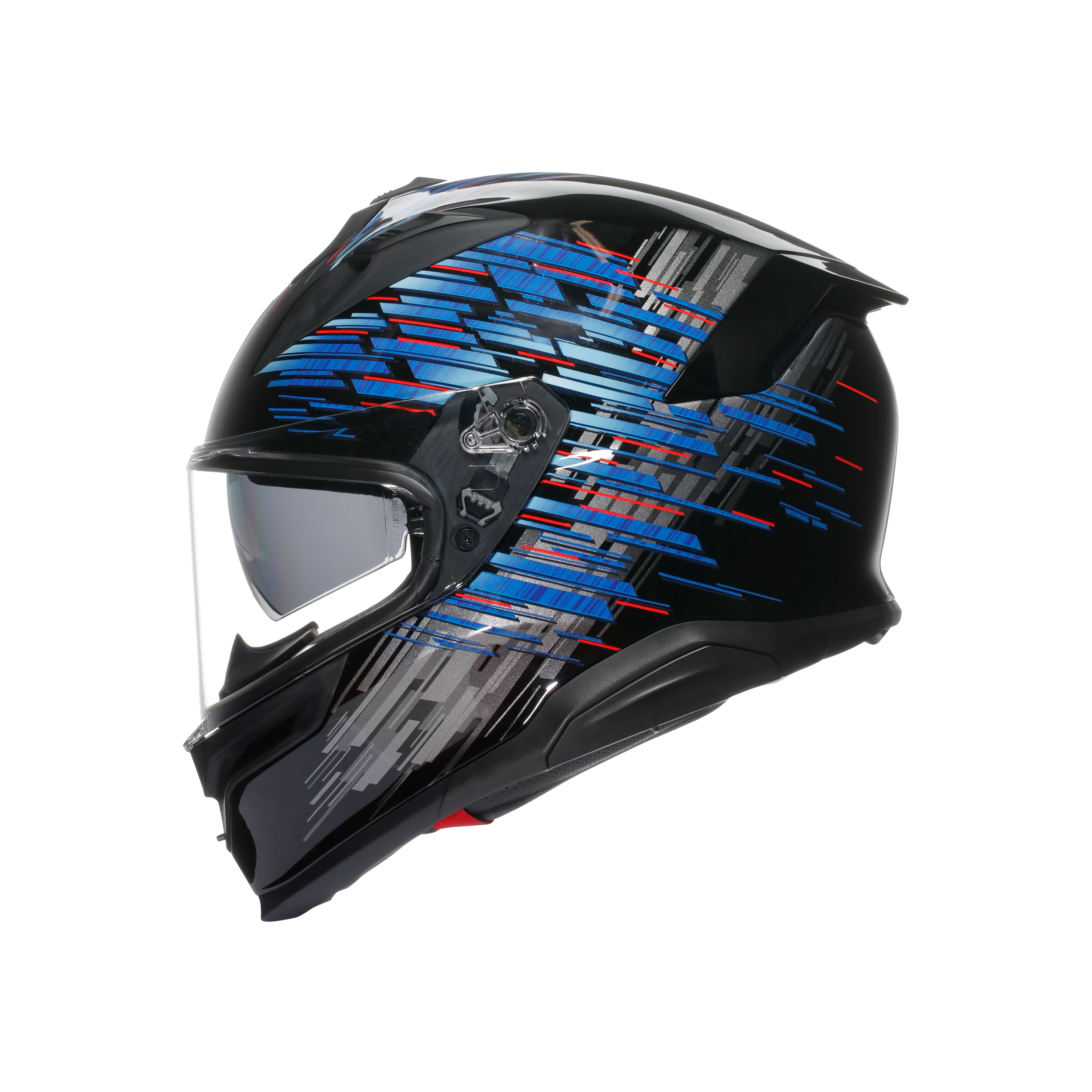 K7 MPLK GENISYS MATT BLACK/BLUE/GREY - CASQUE MOTO INT&Eacute;GRAL E2206 -  - 4