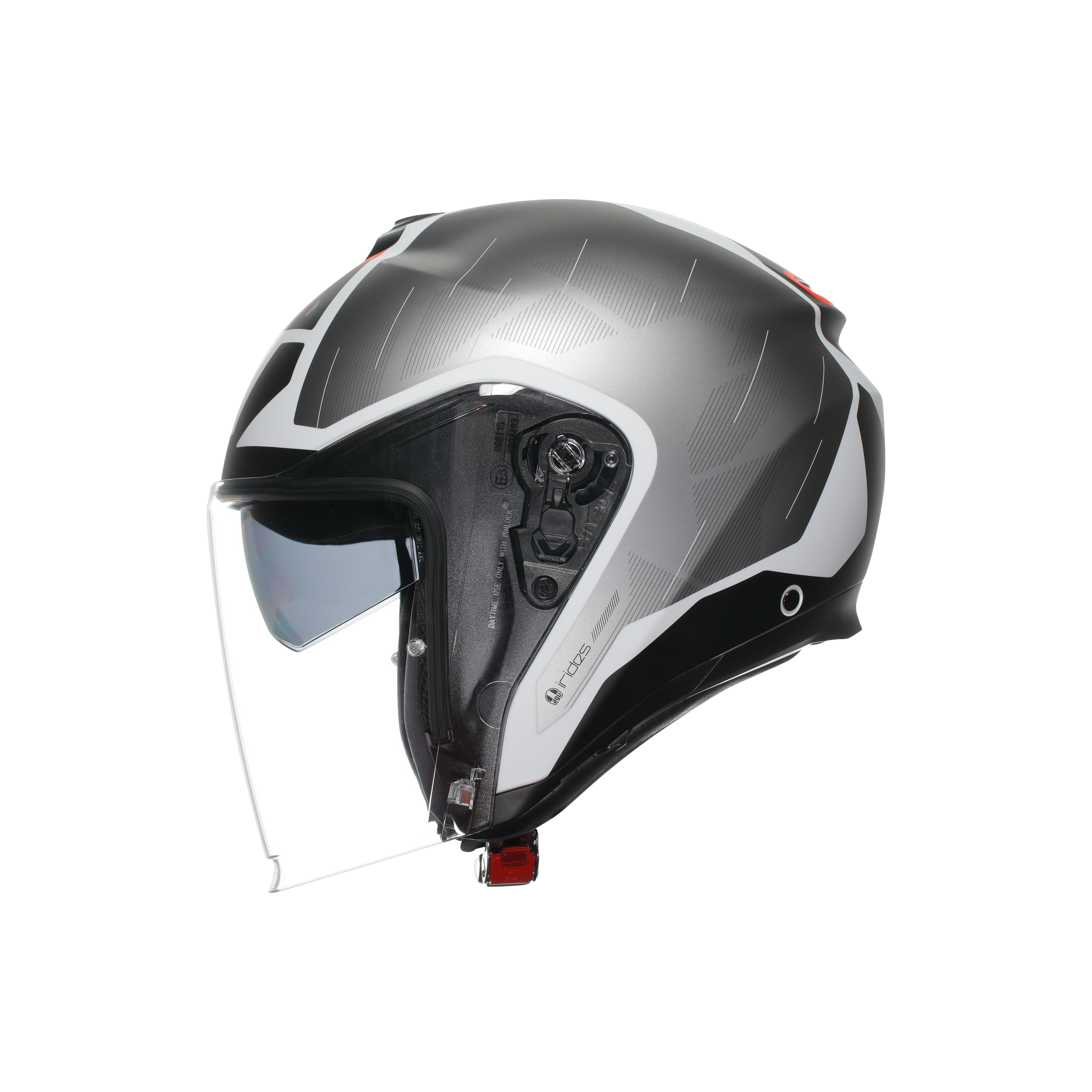 IRIDES AGV E2206 - TRIESTE MATT BLACK/WHITE/RED -  - 4