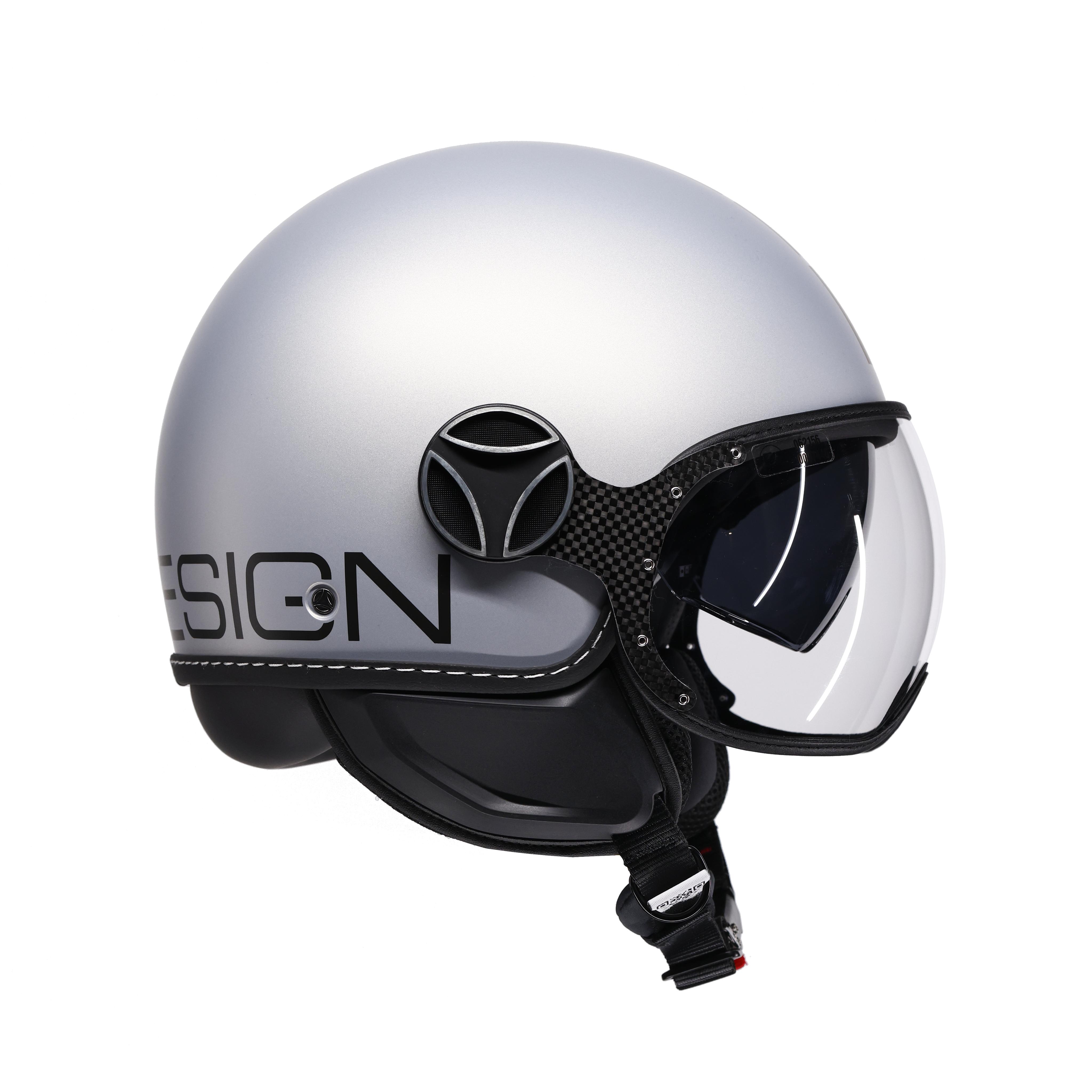 MOMODESIGN FGTR EVO - JET-HELM MIT DOPPELVISIER E2206 - MONO MATT GREY/CERULEAN GREY -  - 3