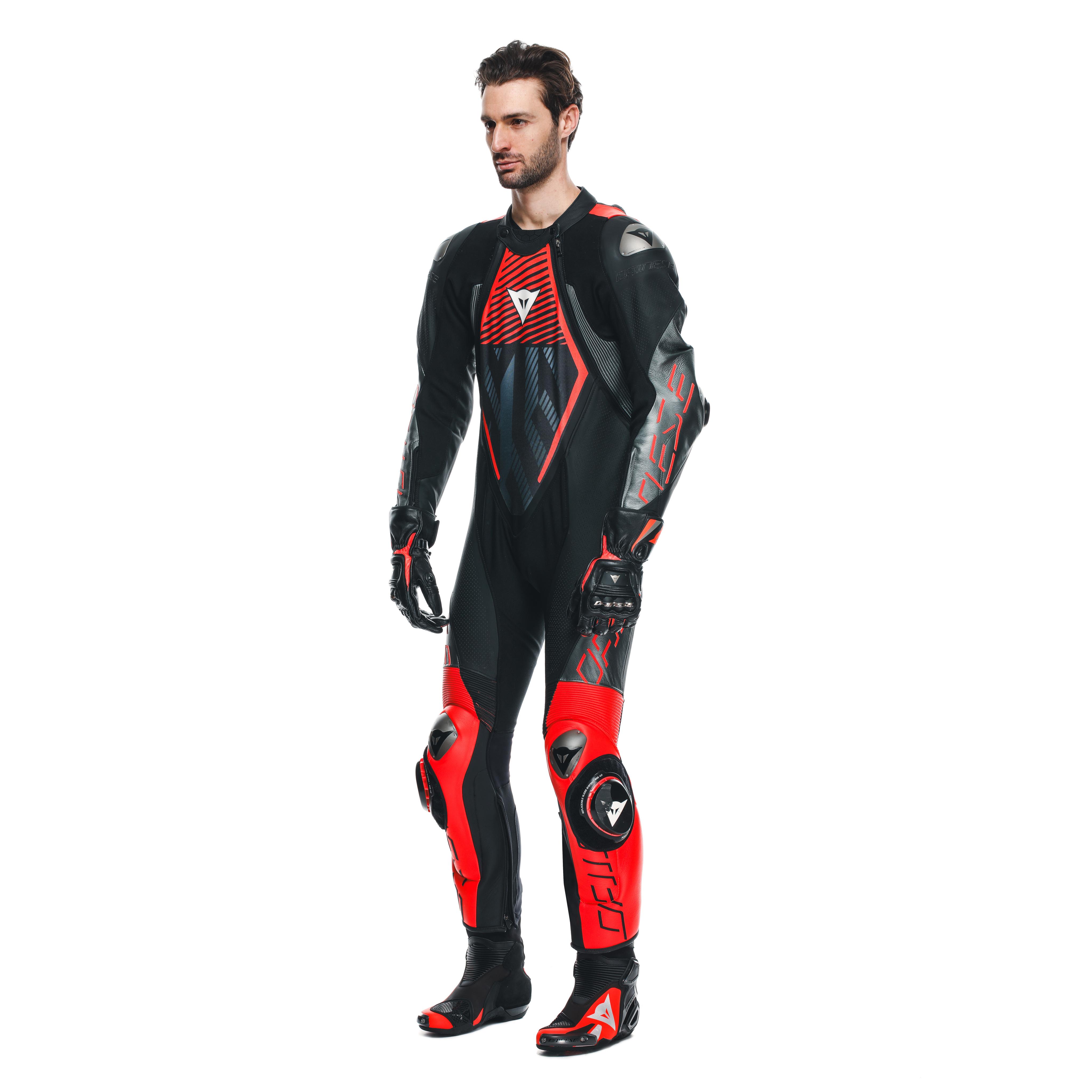 AUDAX D-ZIP - MEN'S 1-PIECE MOTORCYCLE PERFORATED LEATHER SUIT
