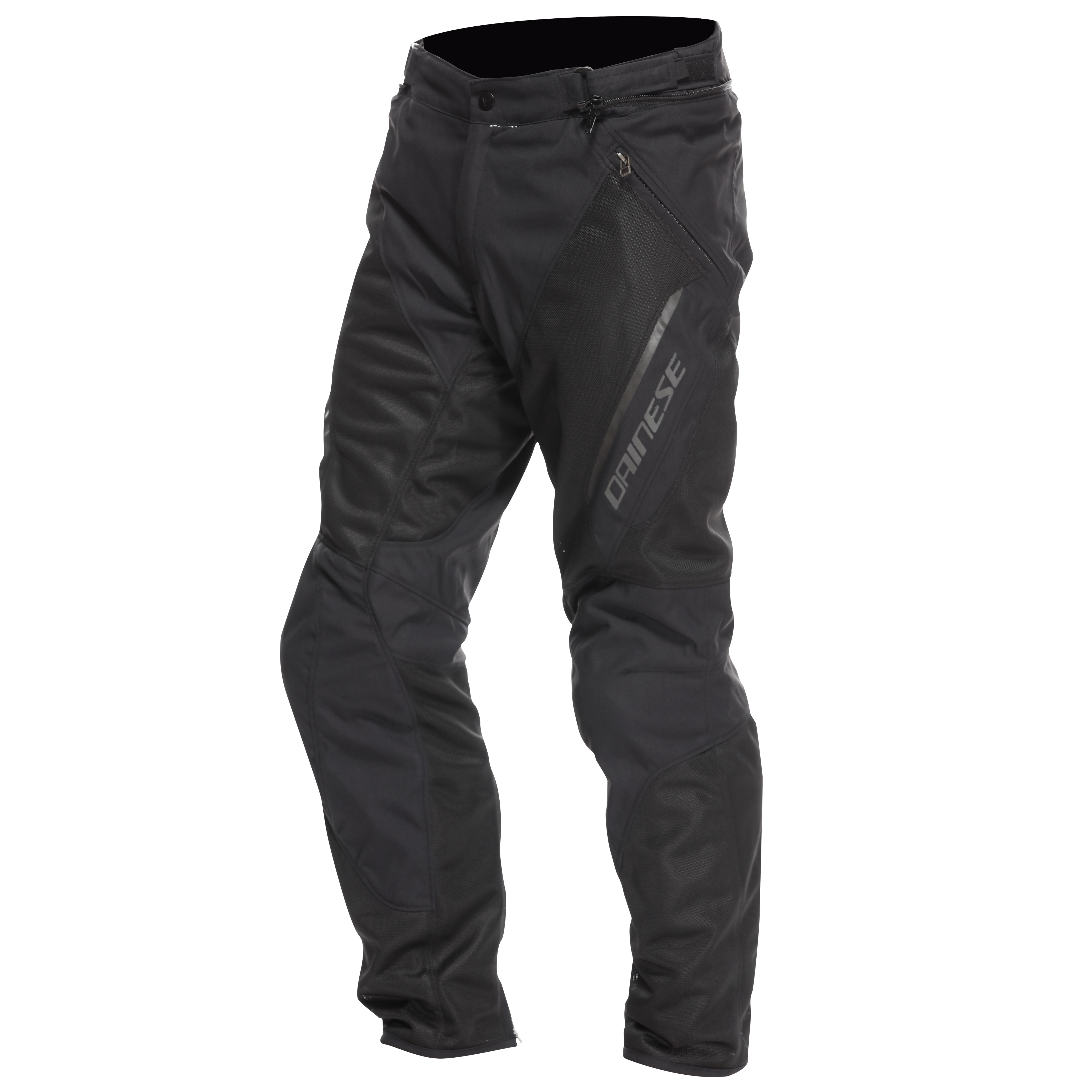 DRAKE 2 SUPER AIR - MEN'S SUMMER MOTORCYCLE PANTS IN FABRIC - BLACK/BLACK - 1