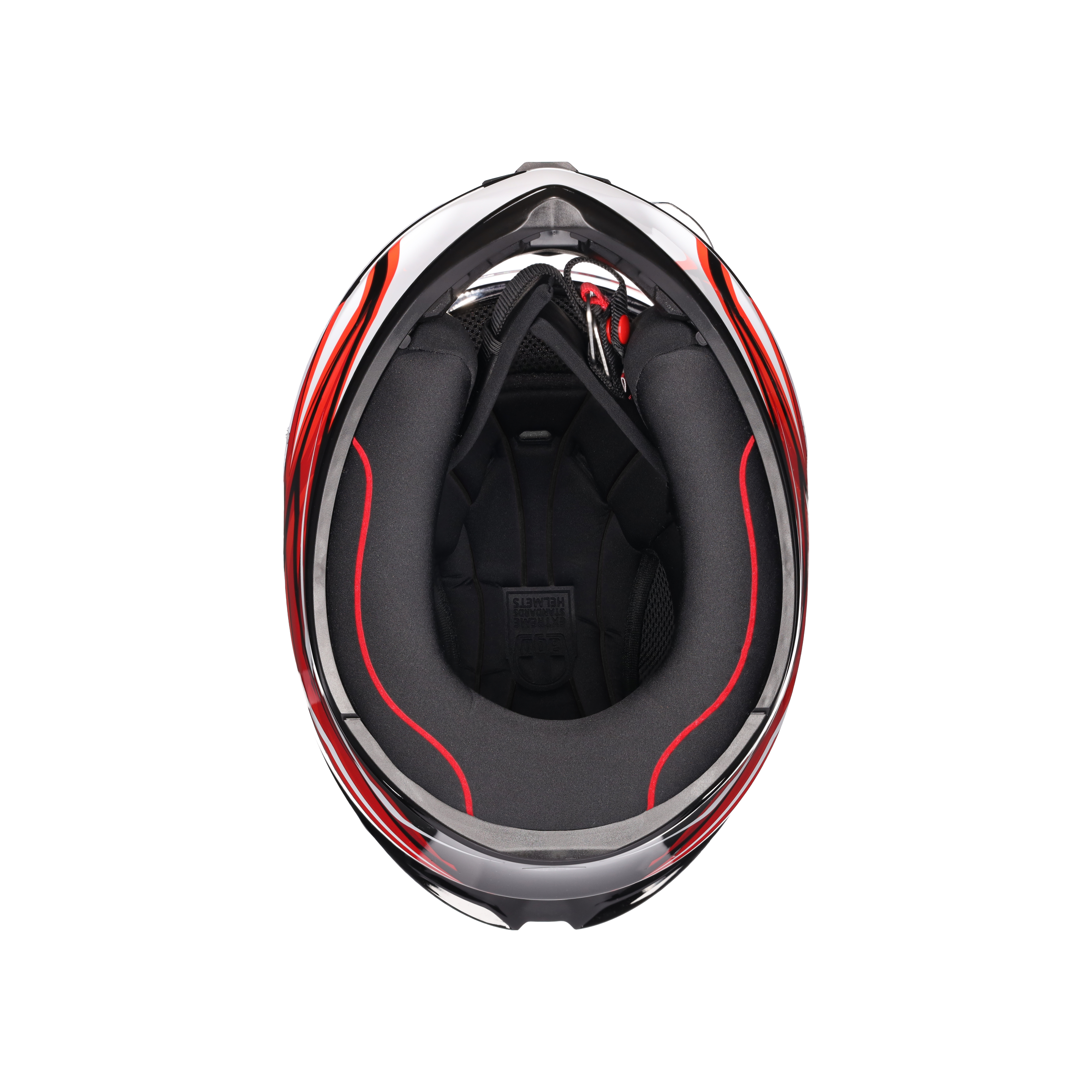 K1 S LION BLACK/RED/WHITE - CASCO MOTO INTEGRAL DOT (E2206) -  - 8