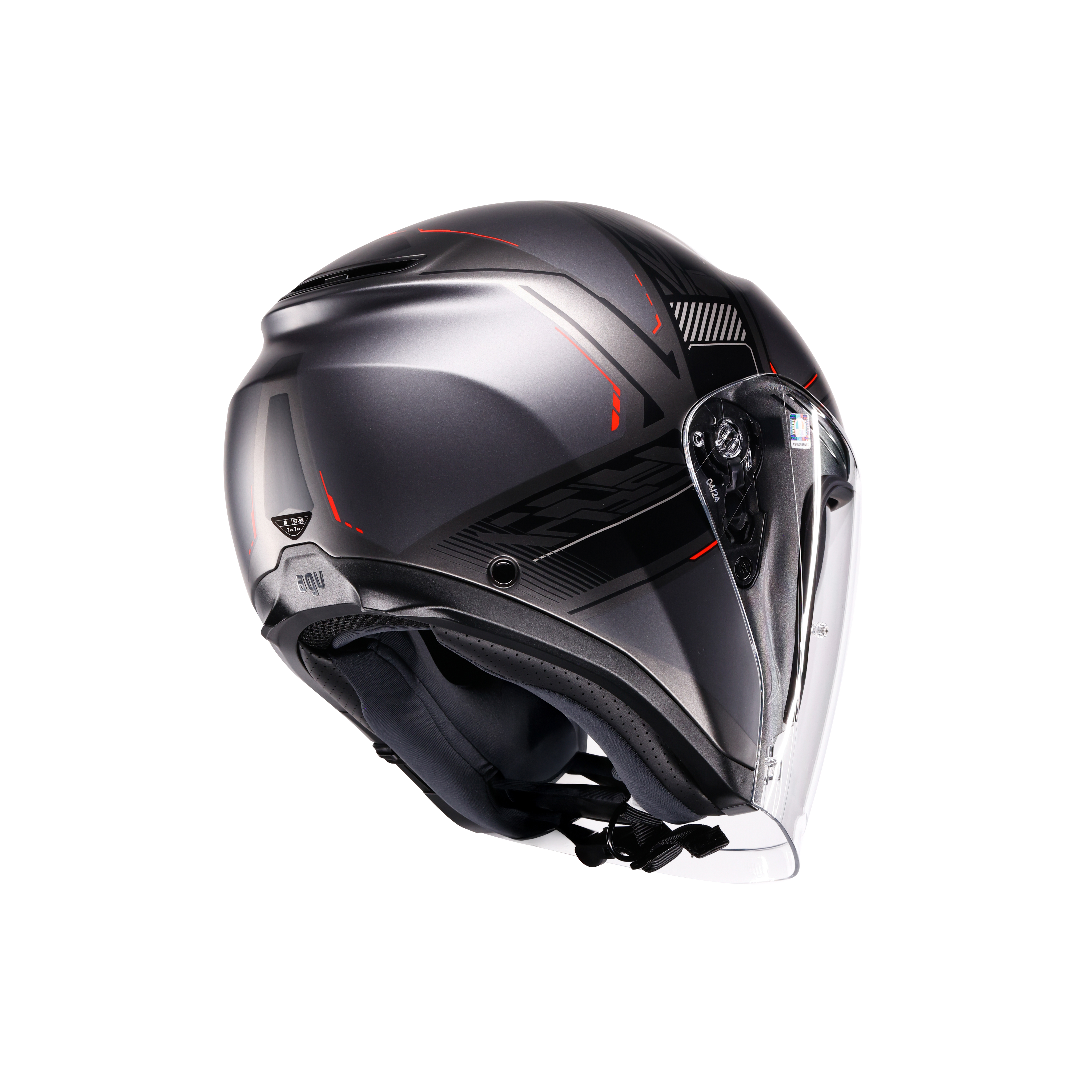 IRIDES AGV E2206 - ZAGABRIA MATT GUNMETAL/RED -  - 6
