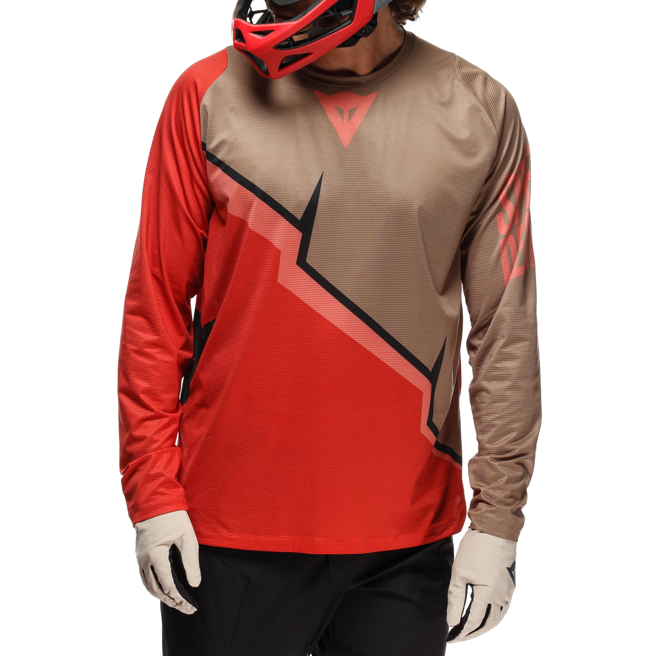 HG AER JERSEY LS - CAMISETA BICI MANGA LARGA HOMBRE - RED/BROWN/BLACK - 6