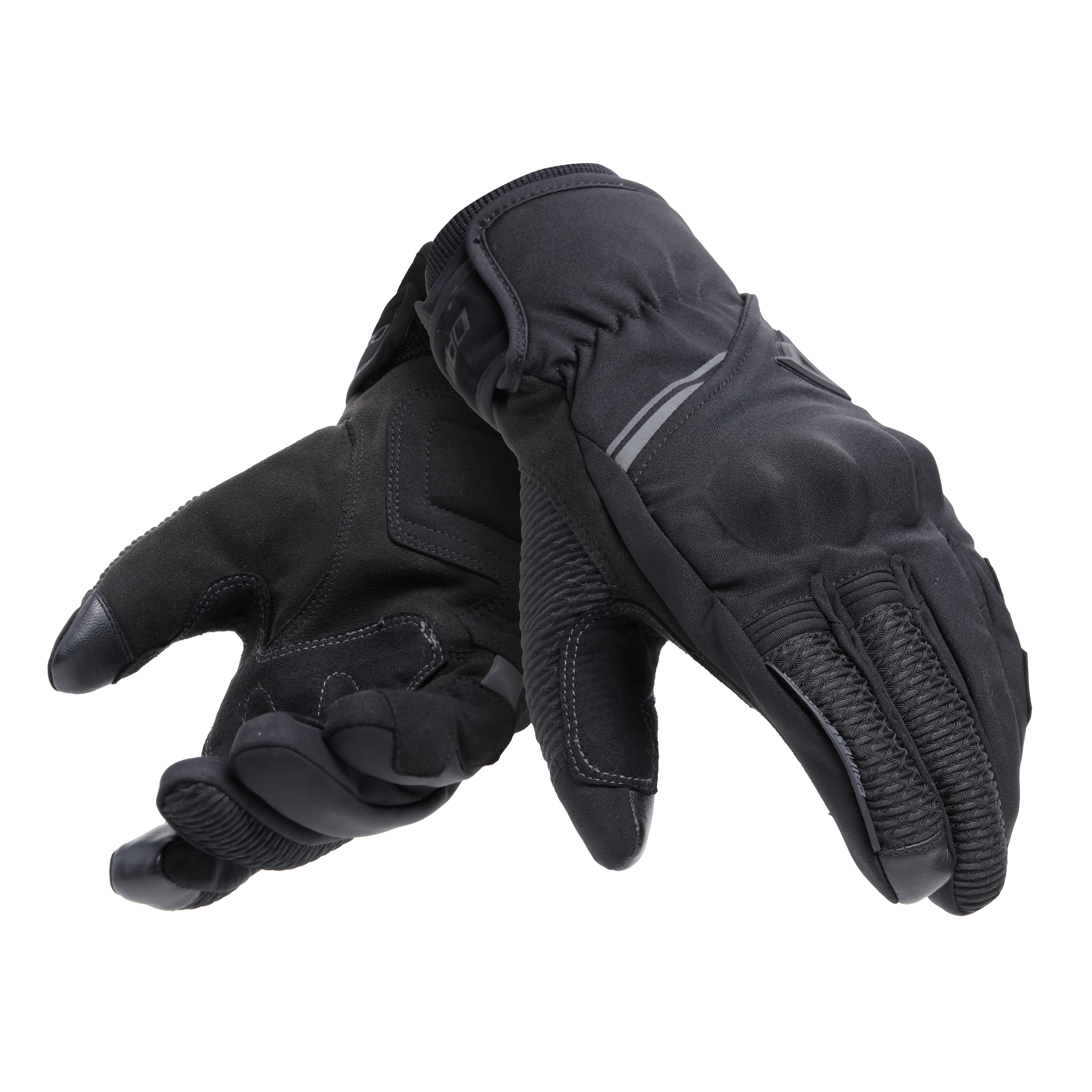 TRENTO D-DRY&reg;- MEN'S WATERPROOF MOTORCYCLE GLOVES - BLACK/BLACK - 5