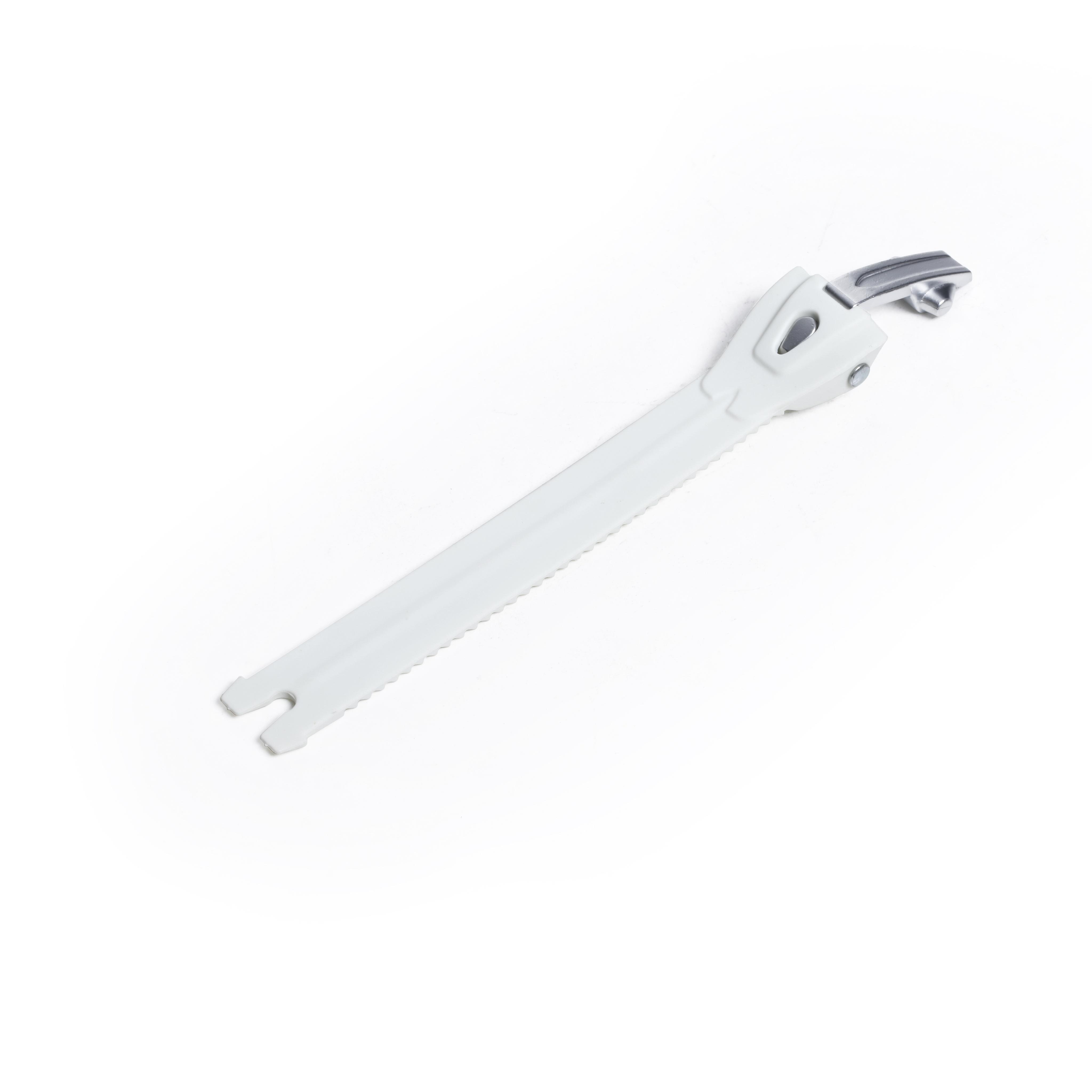 BANDE DE FERMETURE AVEC TIRANT EN ALUMINIUM L cm17 POUR COMP EVO 2 - BLANC/ARGENT -  - 2