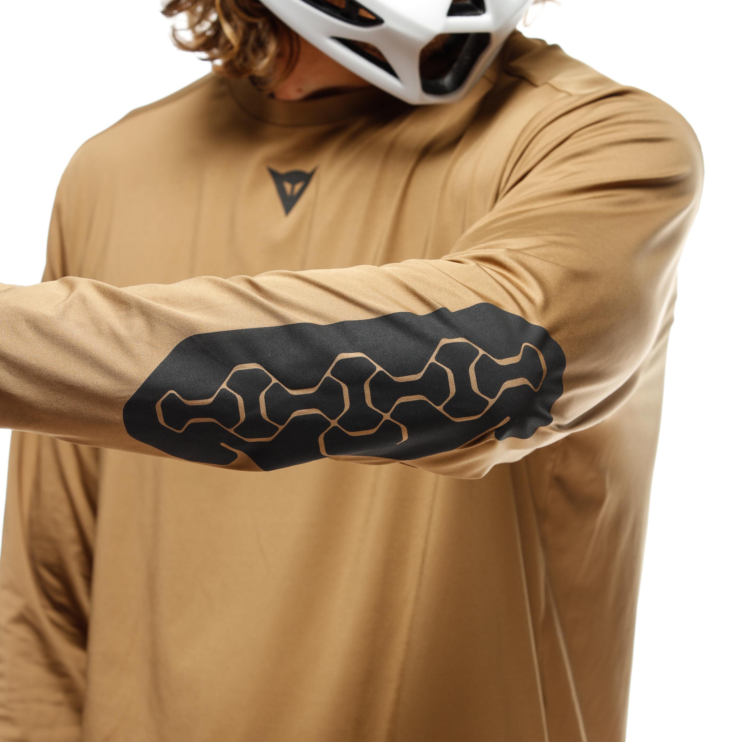 HG ROX JERSEY LS - MEN'S LONG SLEEVE BIKE T-SHIRT - BROWN - 10