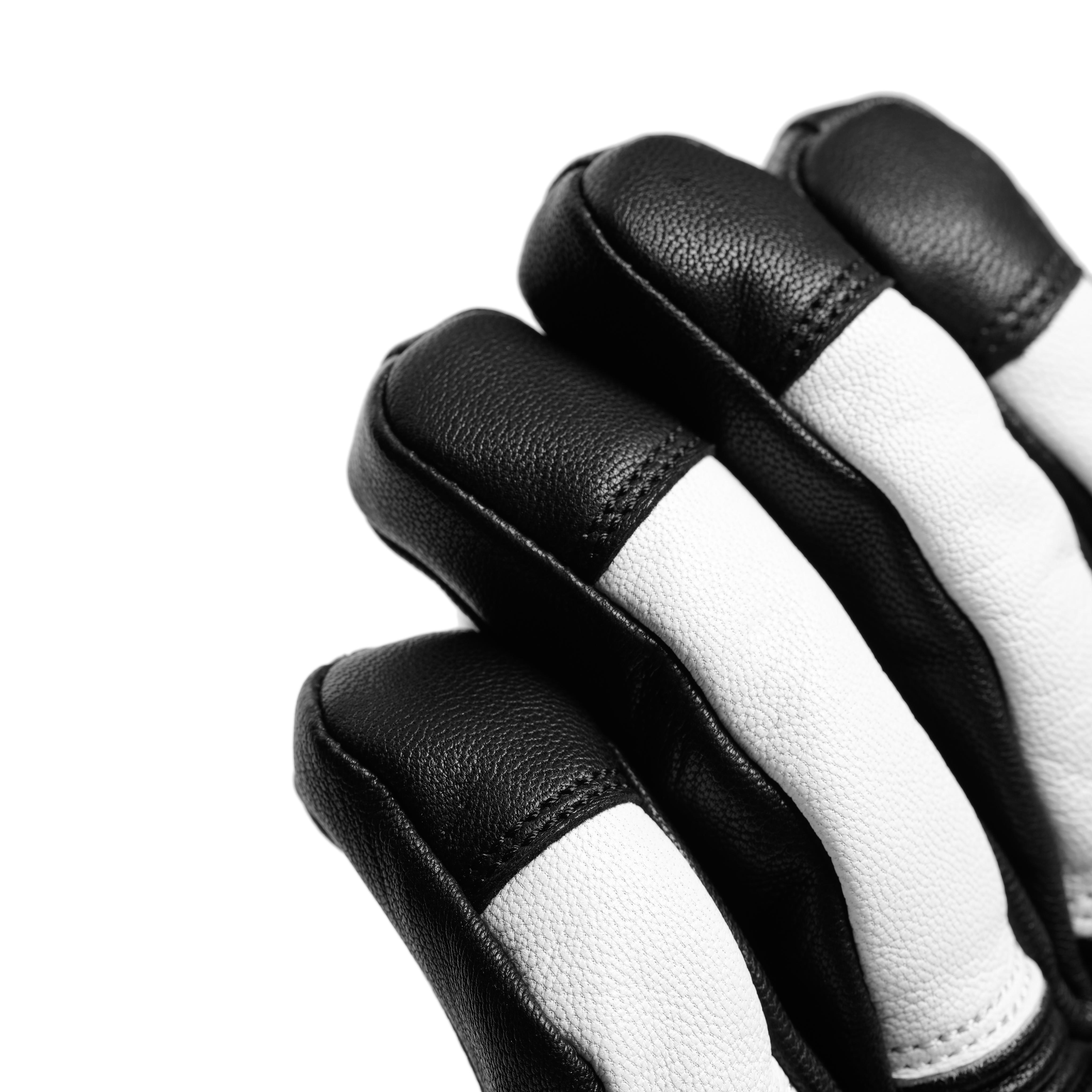 LEATHER GLOVES - GUANTES DE ESQU&Iacute; DE PIEL UNISEX - STRETCH-LIMO/WHITE - 8