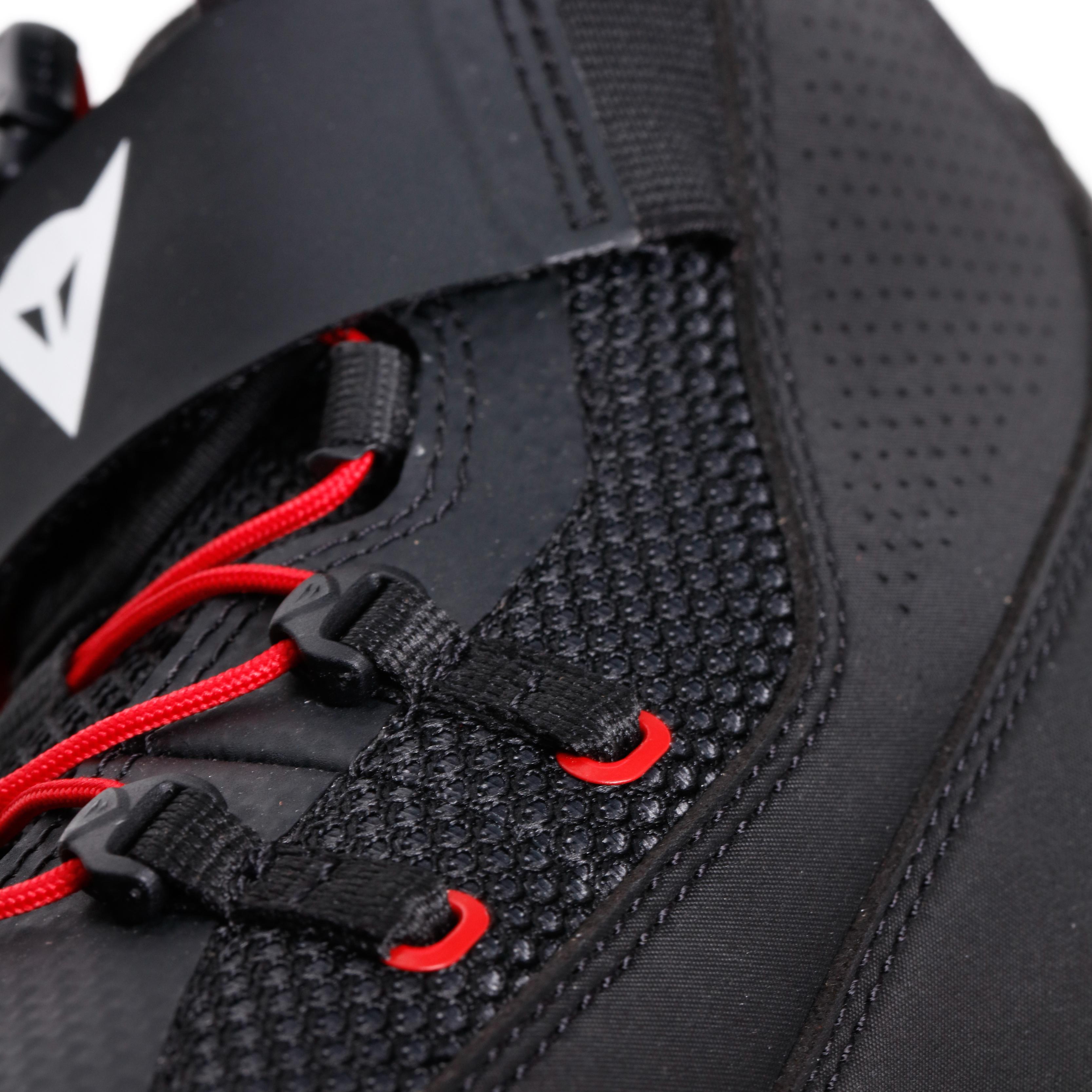HERIAN AIR - SUMMER MOTORCYCLE SHOES - BLACK/RED-LAVA - 5