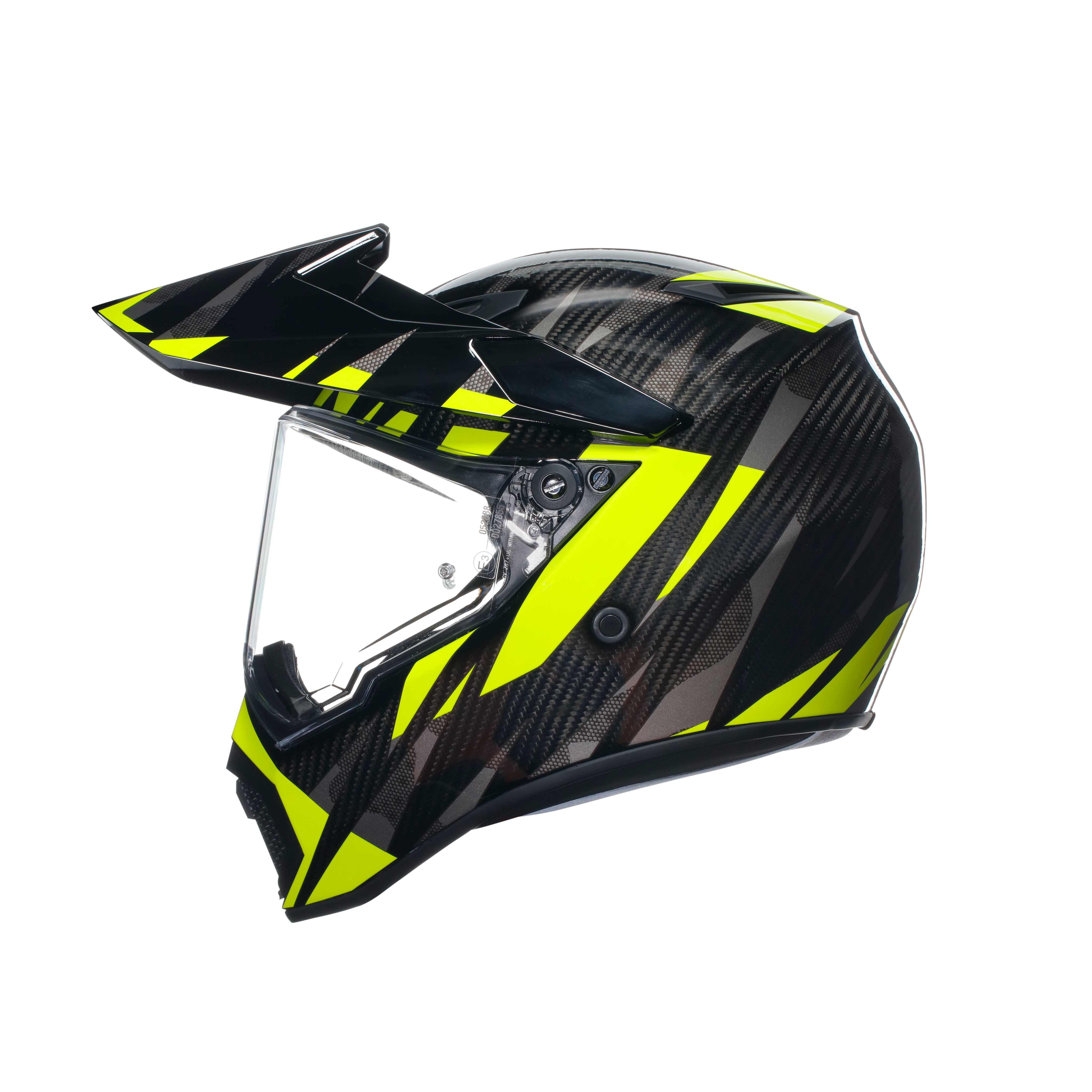 AX9 AGV DOT(ECE) MULTI MPLK - STEPPA CARBON/GREY/YELLOW FLUO -  - 1