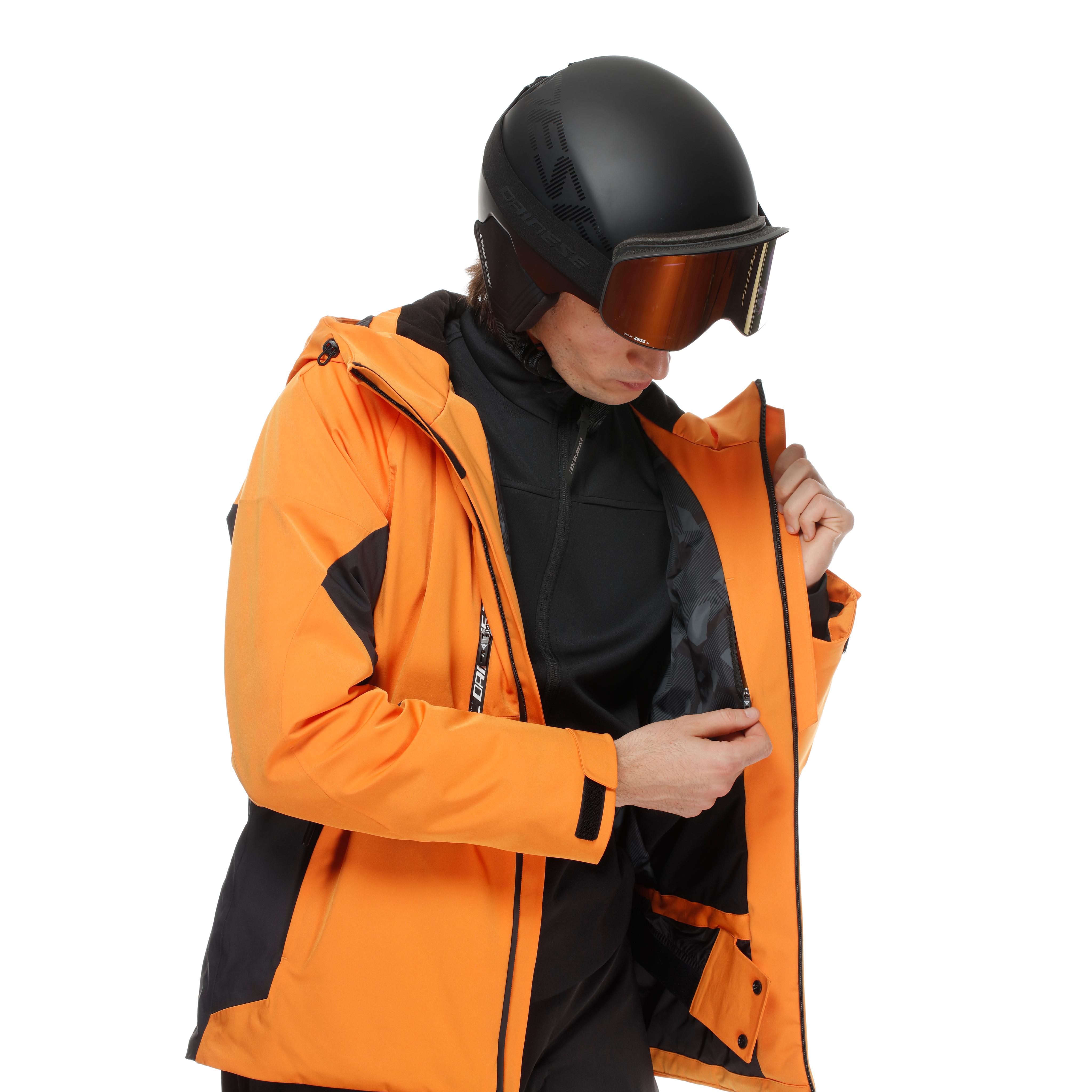 ETRA AEROSENSE-DRY - MEN'S SKI JACKET | ORIOLE ORANGE/STRETCH LIMO