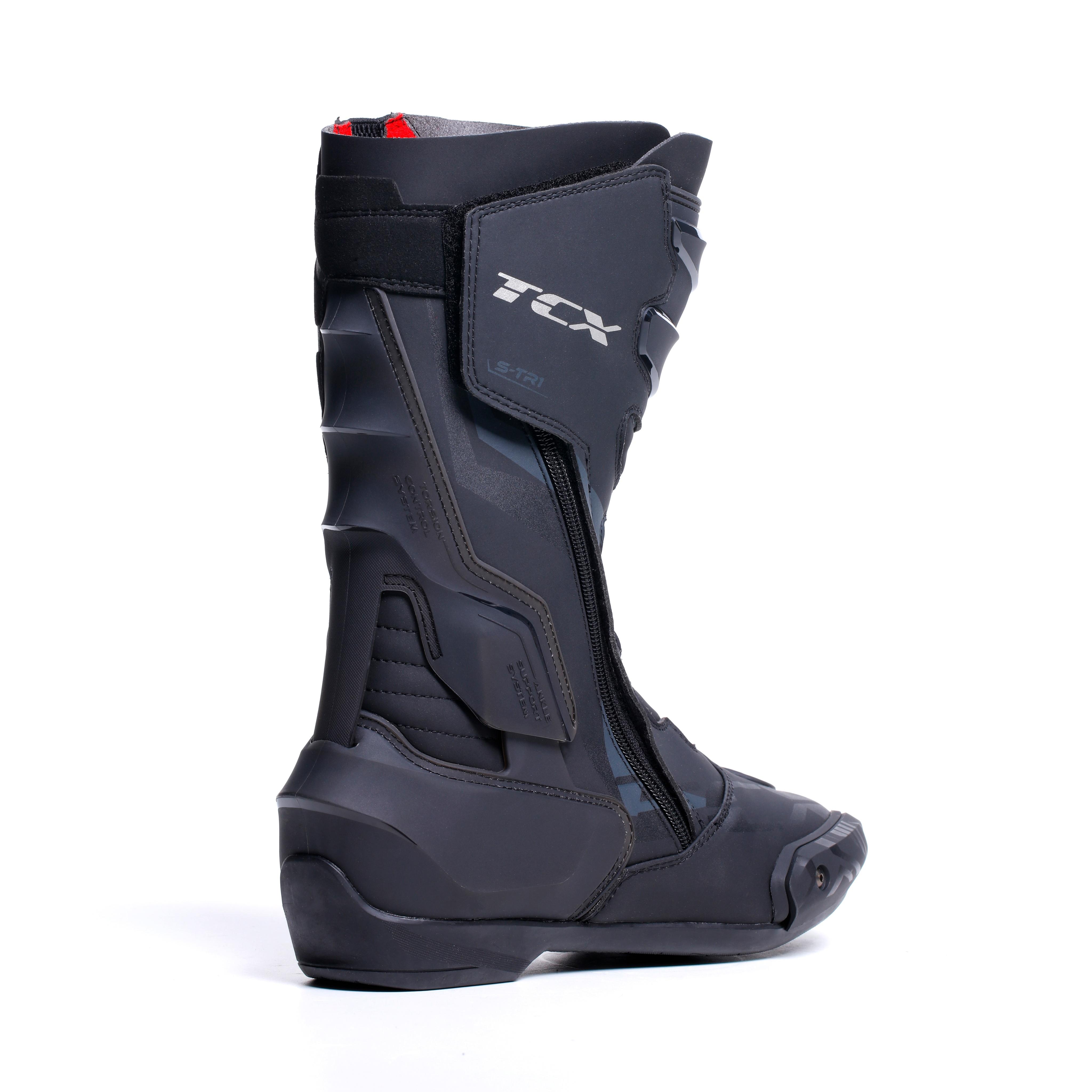 S-TR1 MEN'S MOTORCYCLE BOOTS - BLACK -  - 15
