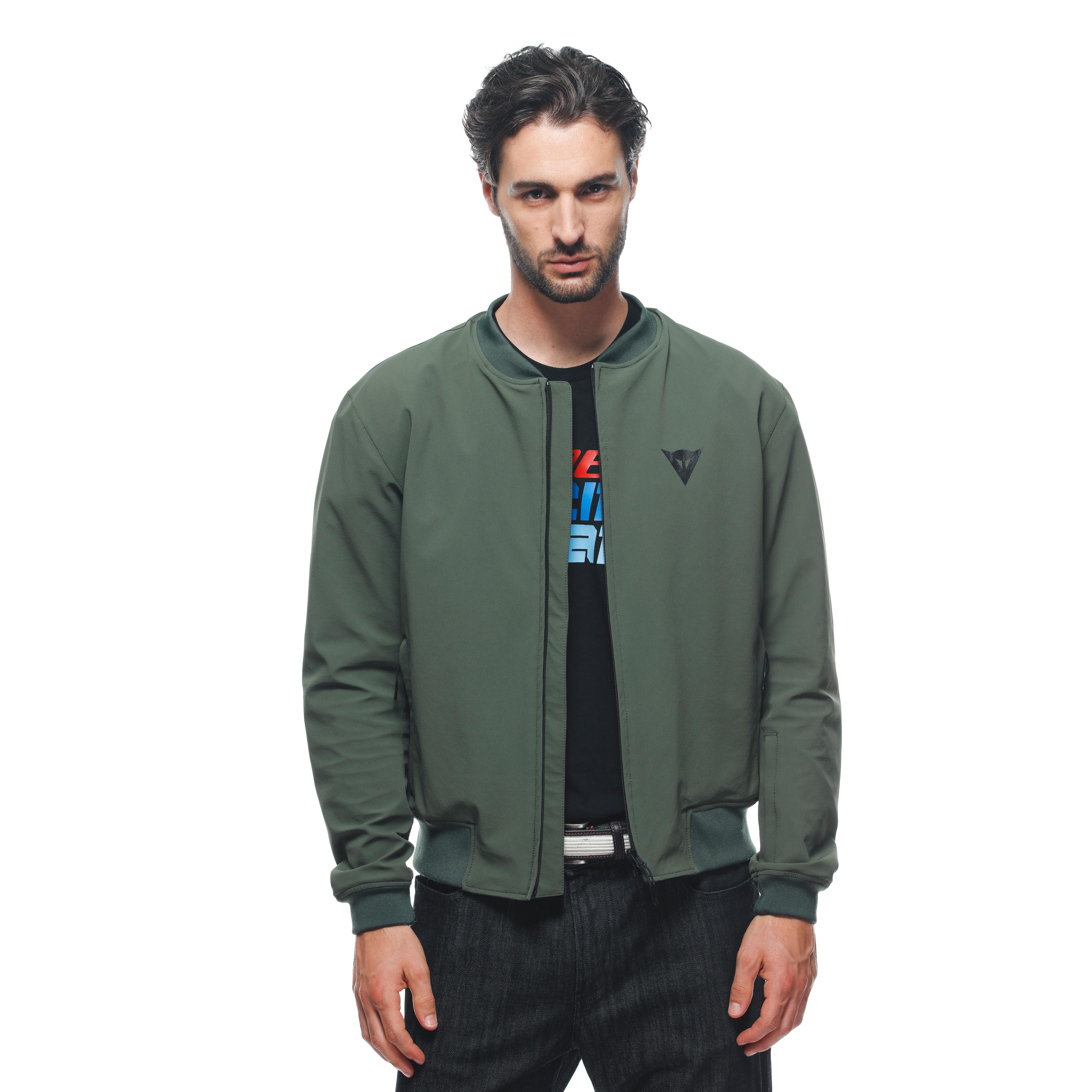 BHYDE NO-WIND TEX - MEN'S MOTORCYCLE JACKET IN FABRIC - GREEN - 8