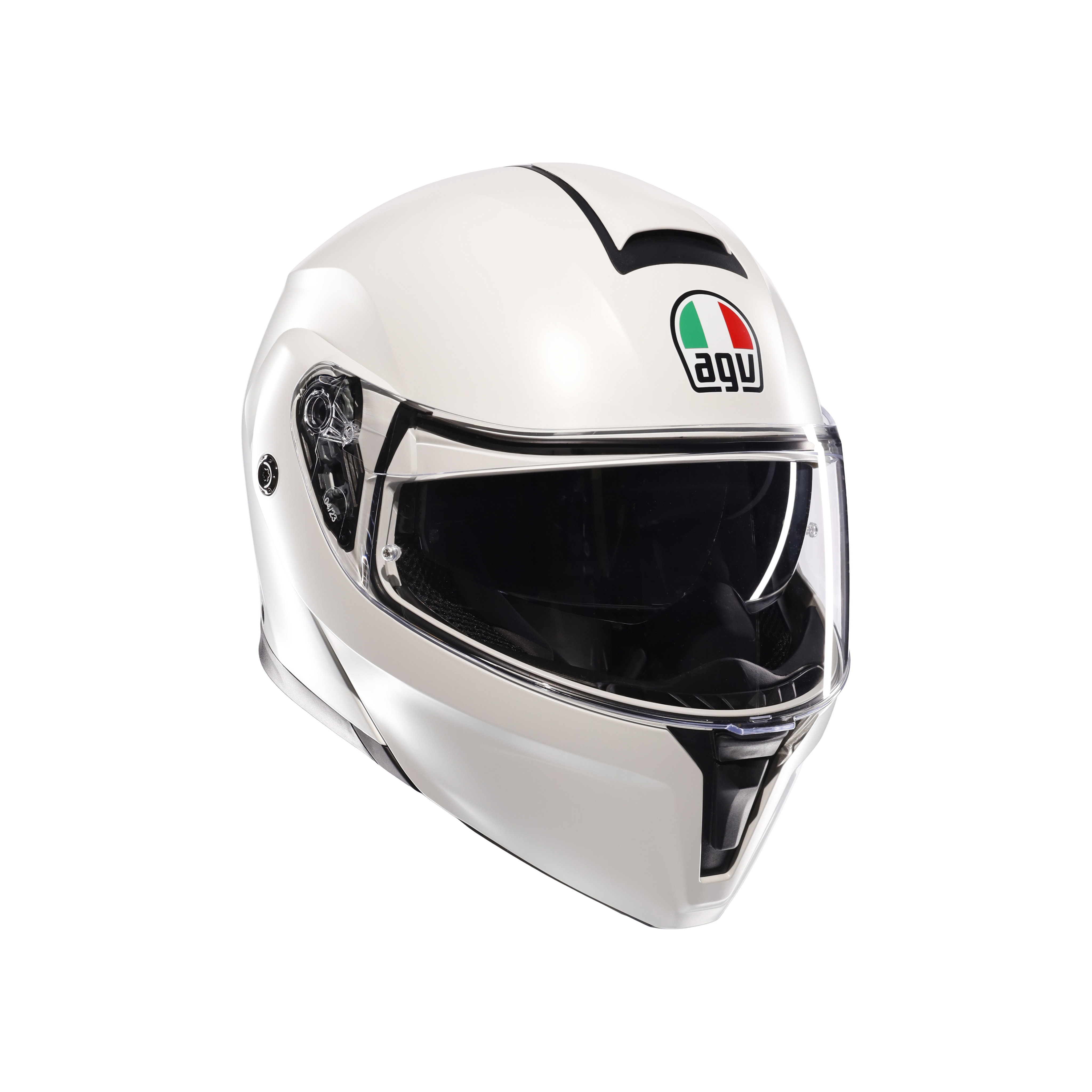 STREETMODULAR MONO MATT BLACK MATERIA WHITE - MOTORBIKE FLIP UP HELMET DOT(E2206) -  - 1