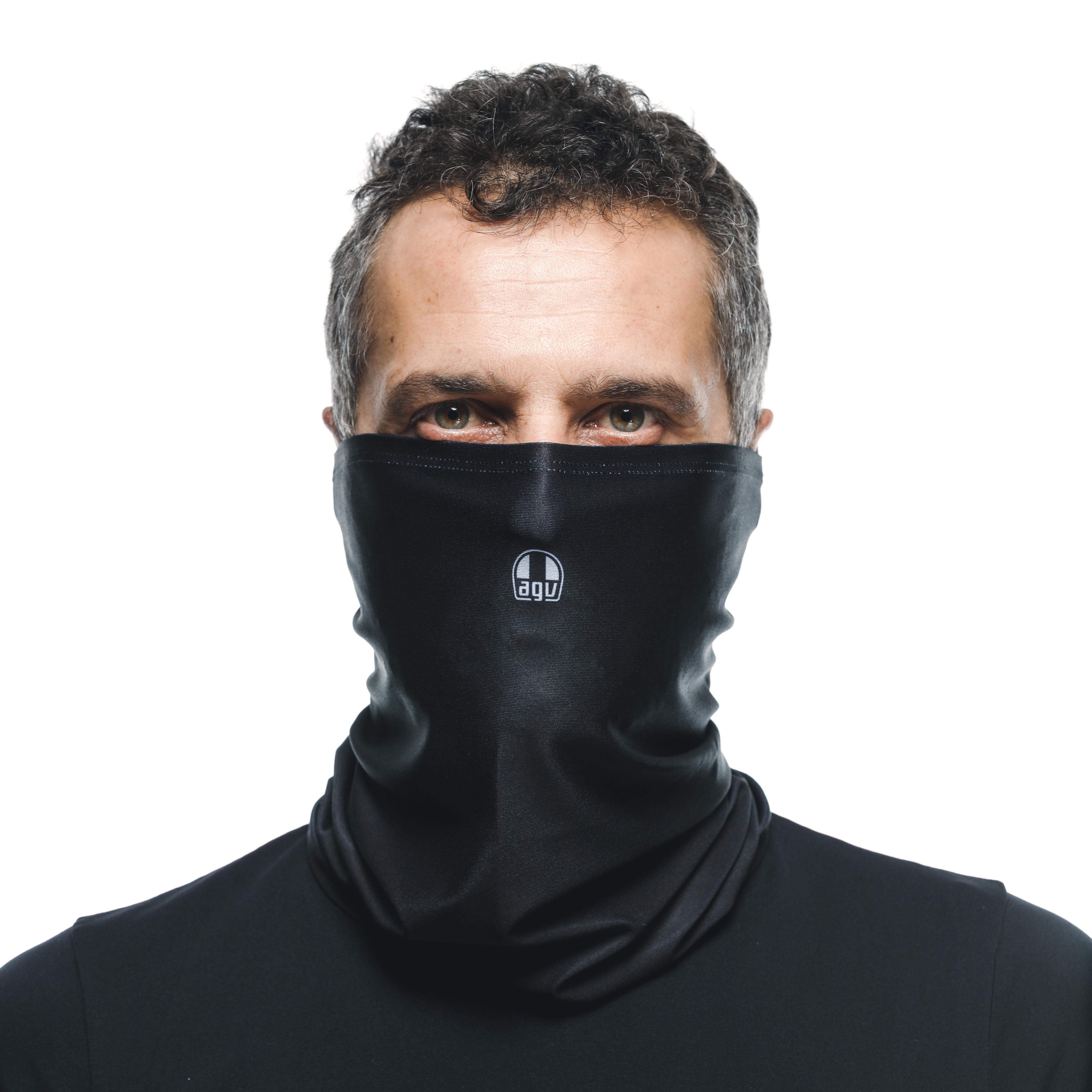MOTORCYCLE NECK WARMER UNISEX - BASE LAYER SUMMER - BLACK AGV - 2