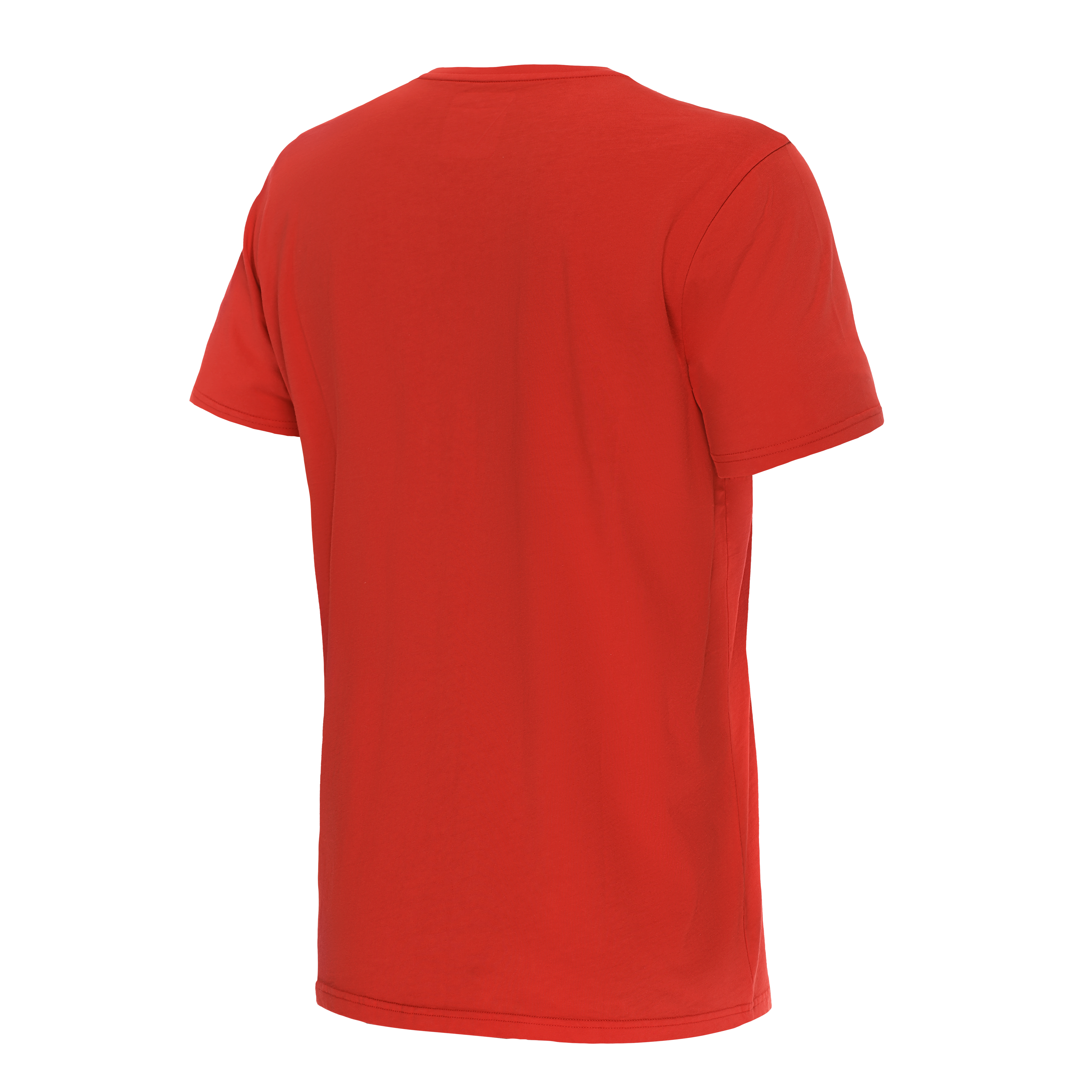 GEOMETRICA - MEN'S CREWNECK T-SHIRT - RED/WHITE STRIPES - 2
