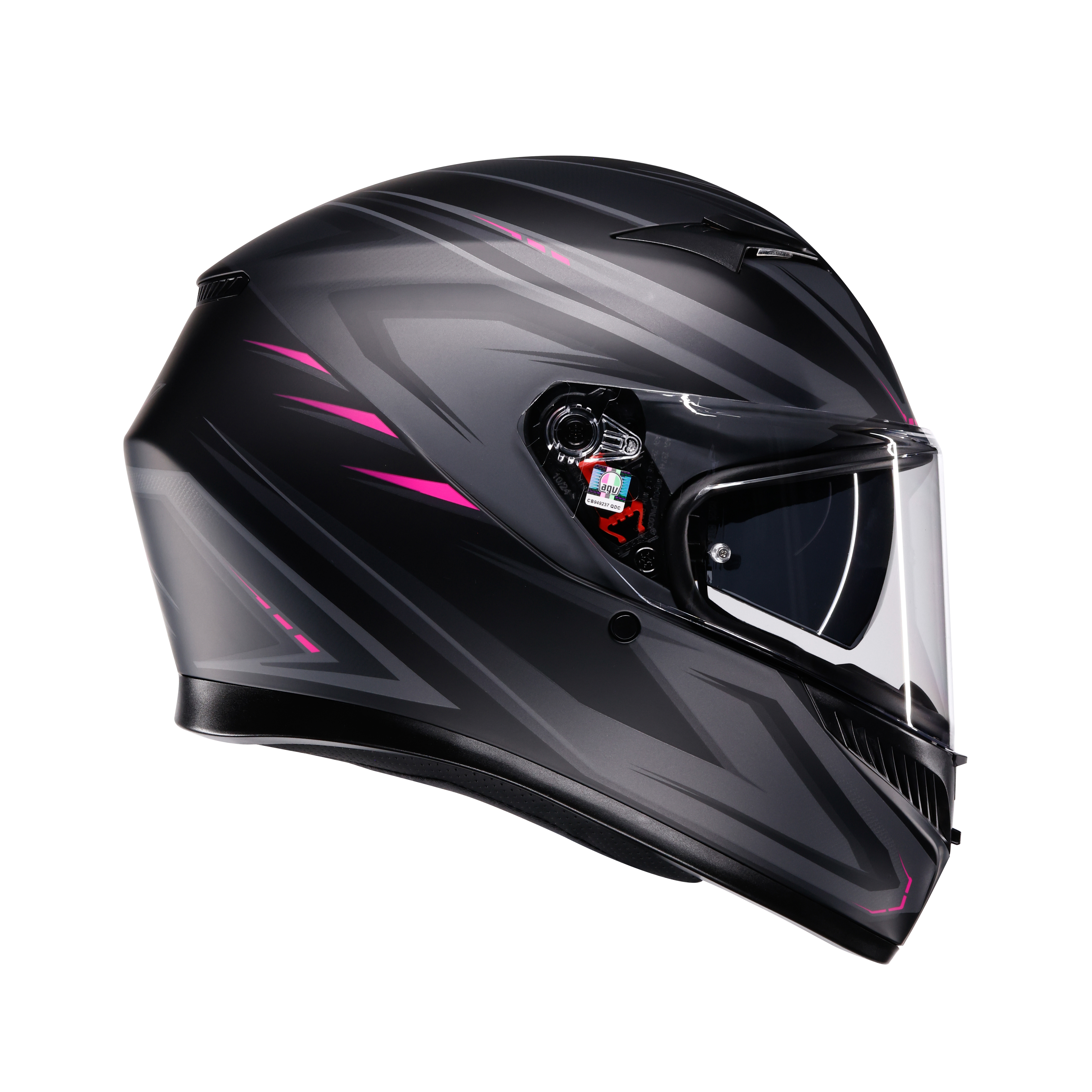 K3 SYTH MATT BLACK/PINK - CASQUE MOTO INT&Eacute;GRAL E2206 -  - 3