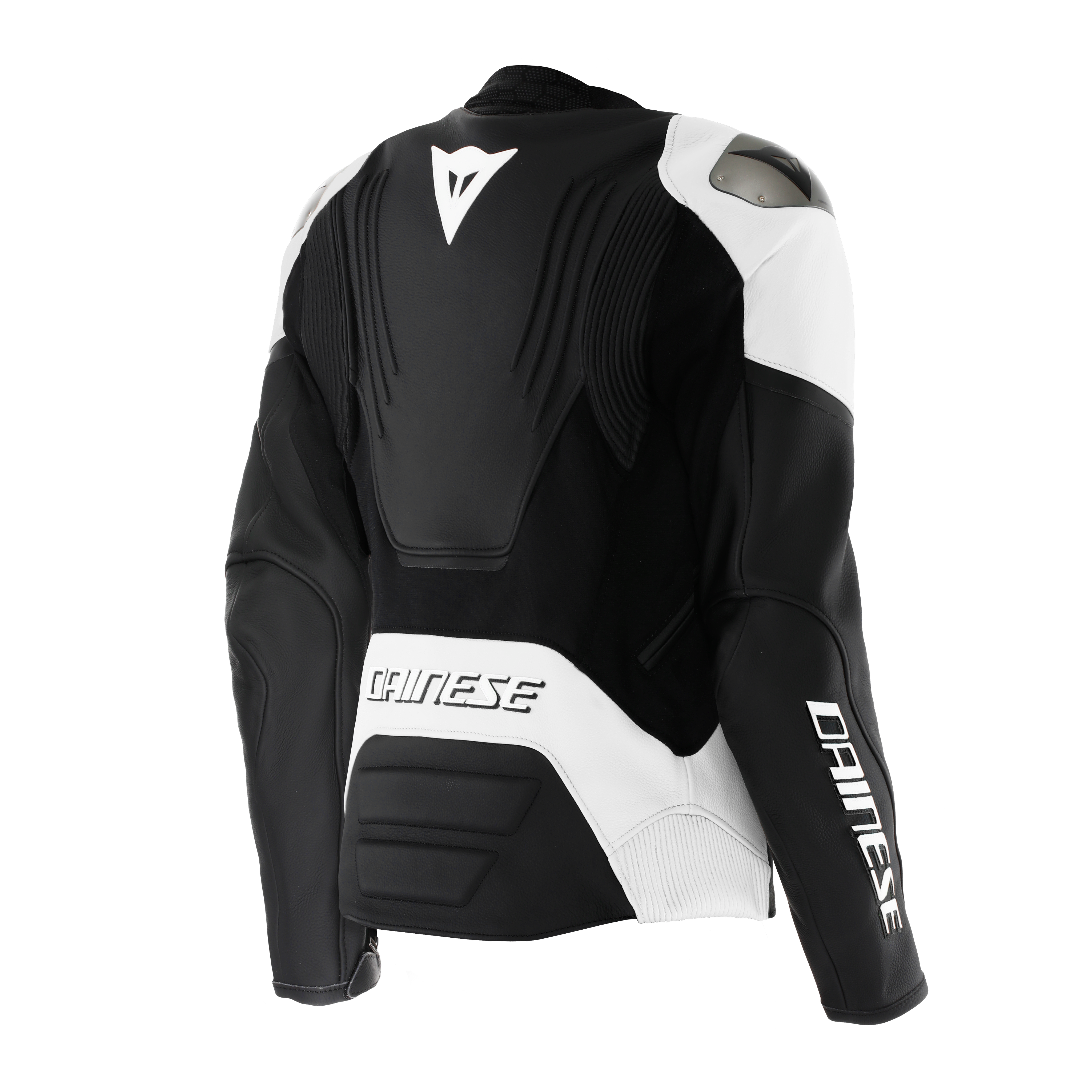 RACING 5 - DAMEN-MOTORSCHUTZJACKE AUS LEDER - BLACK/WHITE - 2