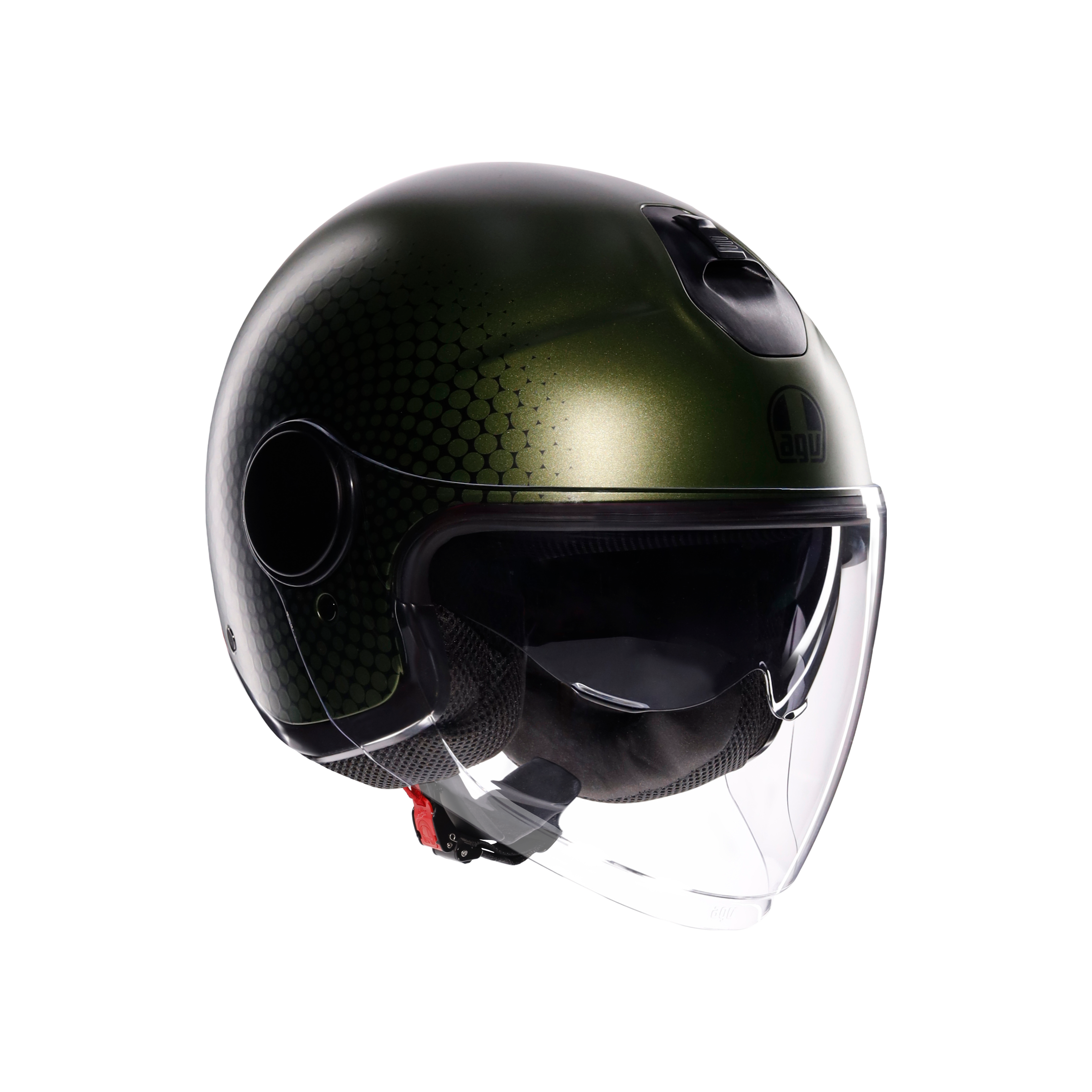 ETERES ANDORA MATT GREEN/BLACK - CASQUE MOTO JET E2206 -  - 6