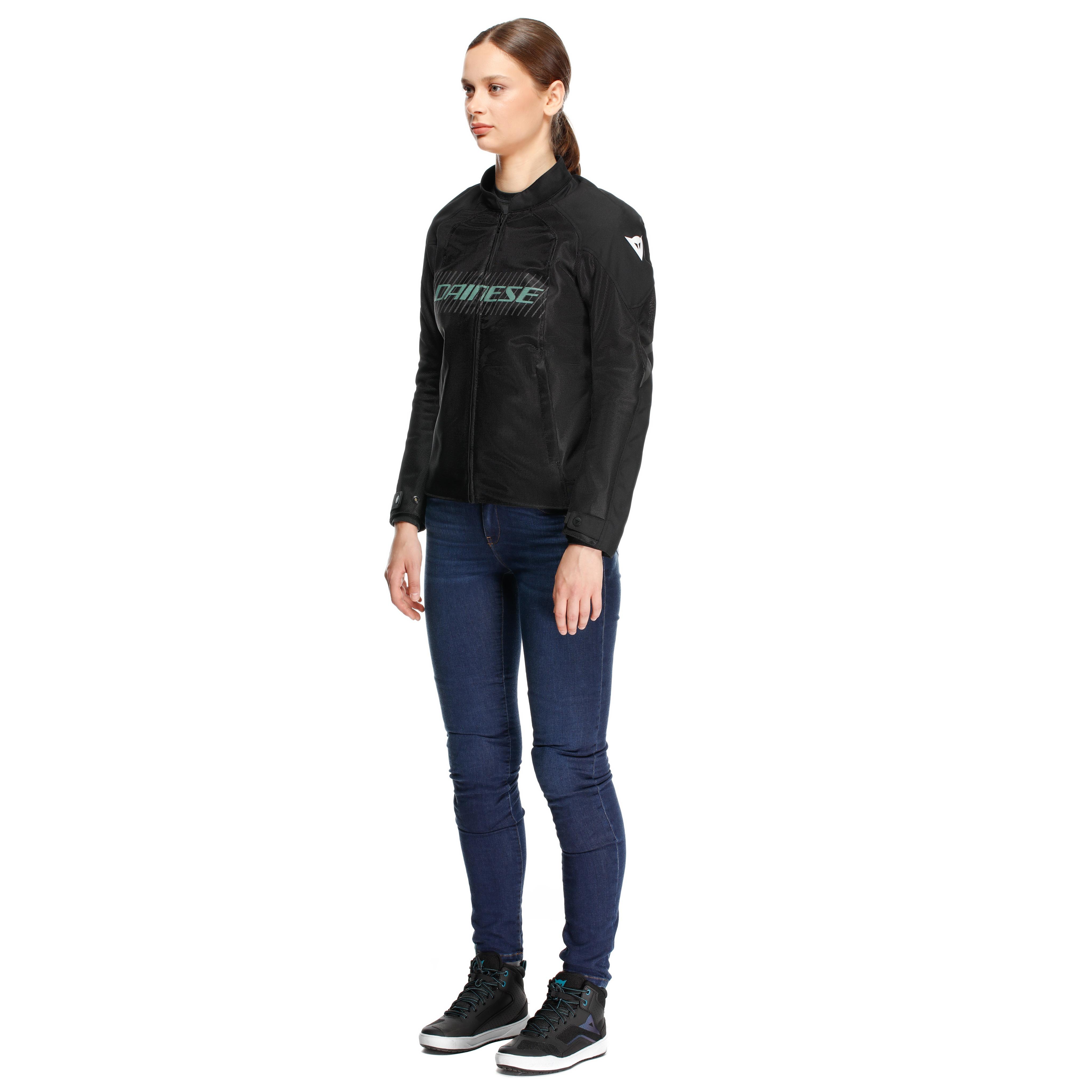 HEROSPHERE AIR - WOMEN'S SUMMER MOTORCYCLE JACKET - BLACK/GRAY/LIGHT GREEN - 14
