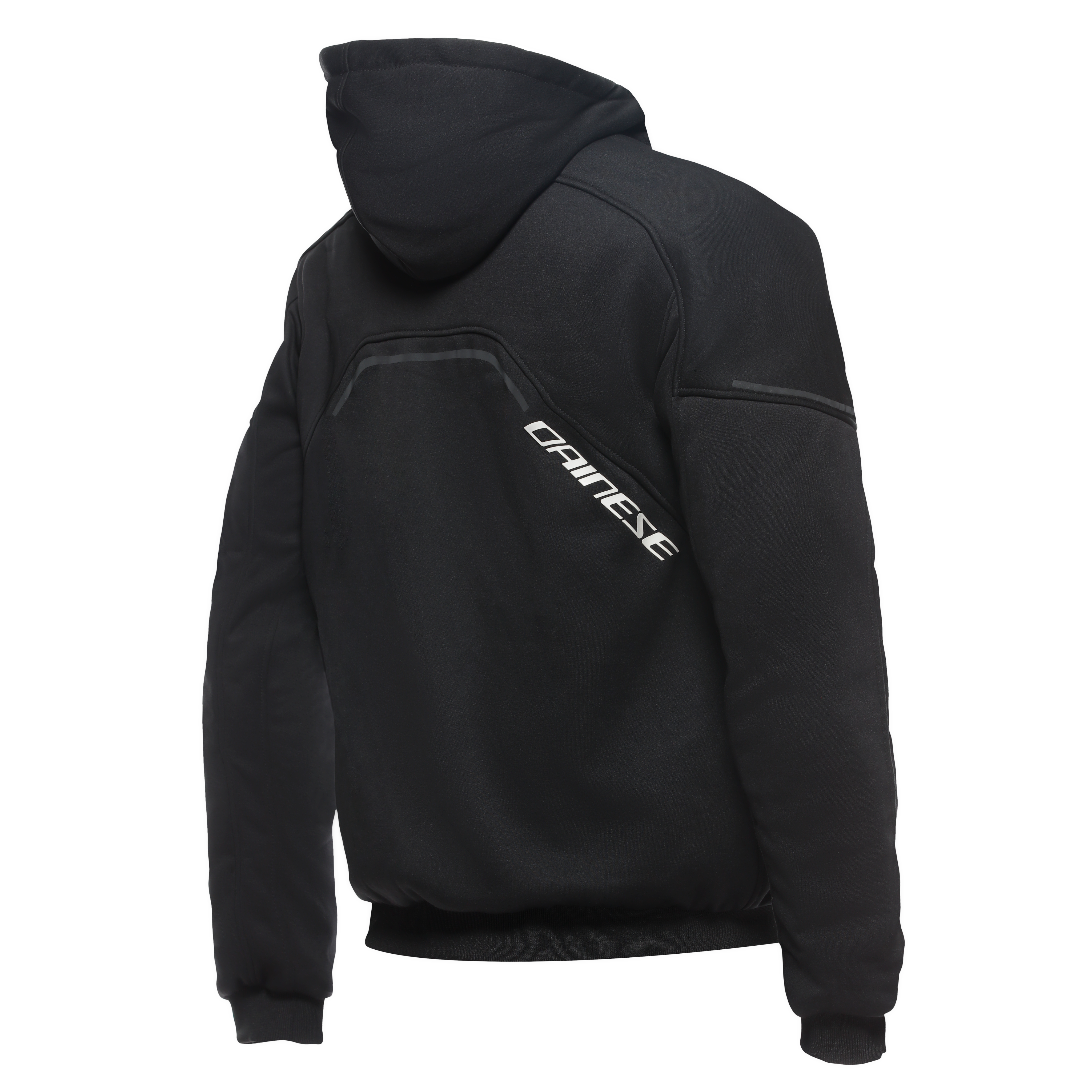 DAEMON-X SAFETY HOODIE - GIACCA MOTO IN TESSUTO UOMO - BLACK/BLACK/WHITE - 2